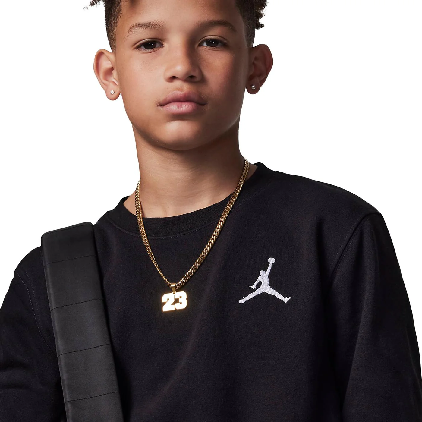 Nike Jordan Boys Essentials Crew Black/White - Image 3