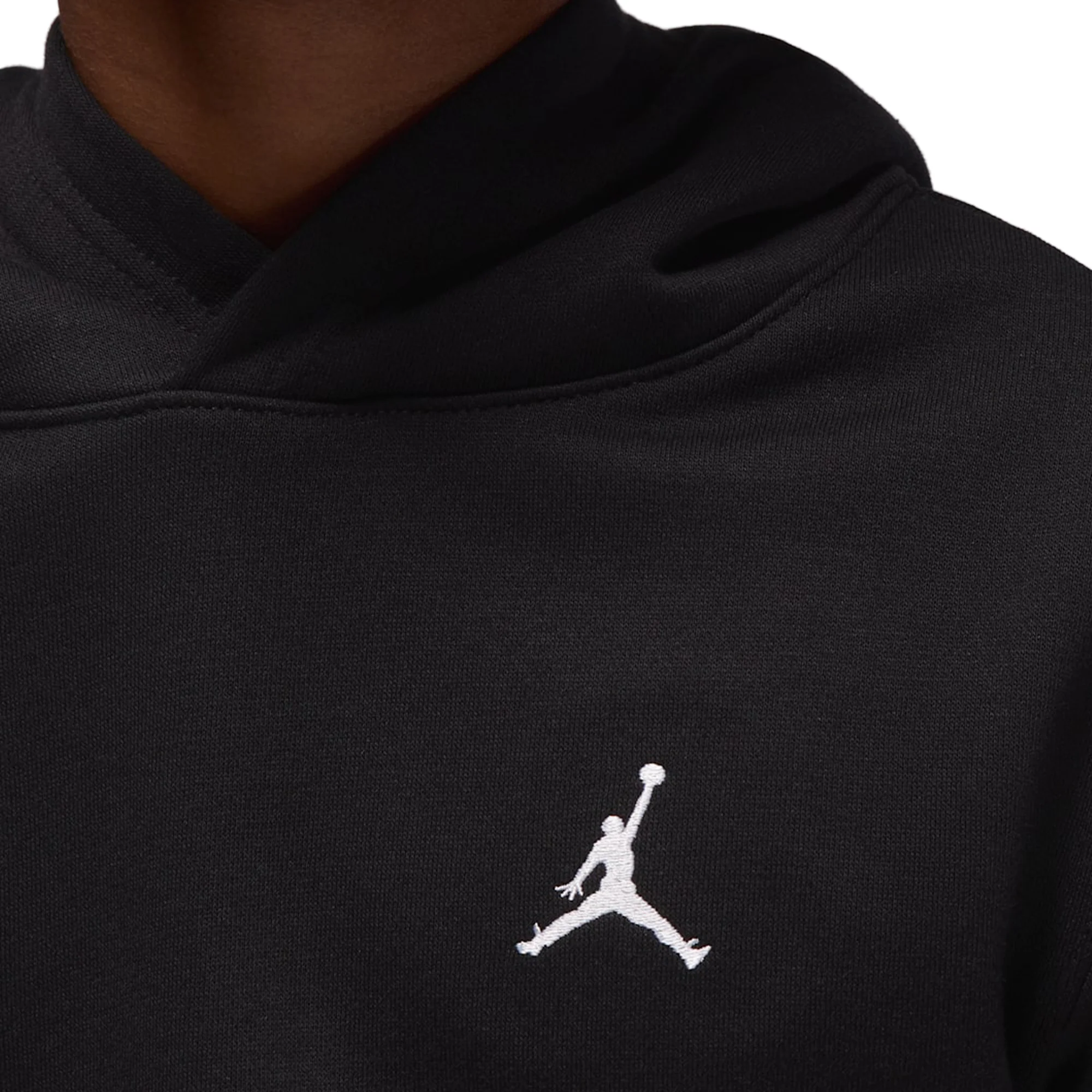 Nike Jordan Boys MJ Brooklyn FT PO Hoodie Black - Image 3