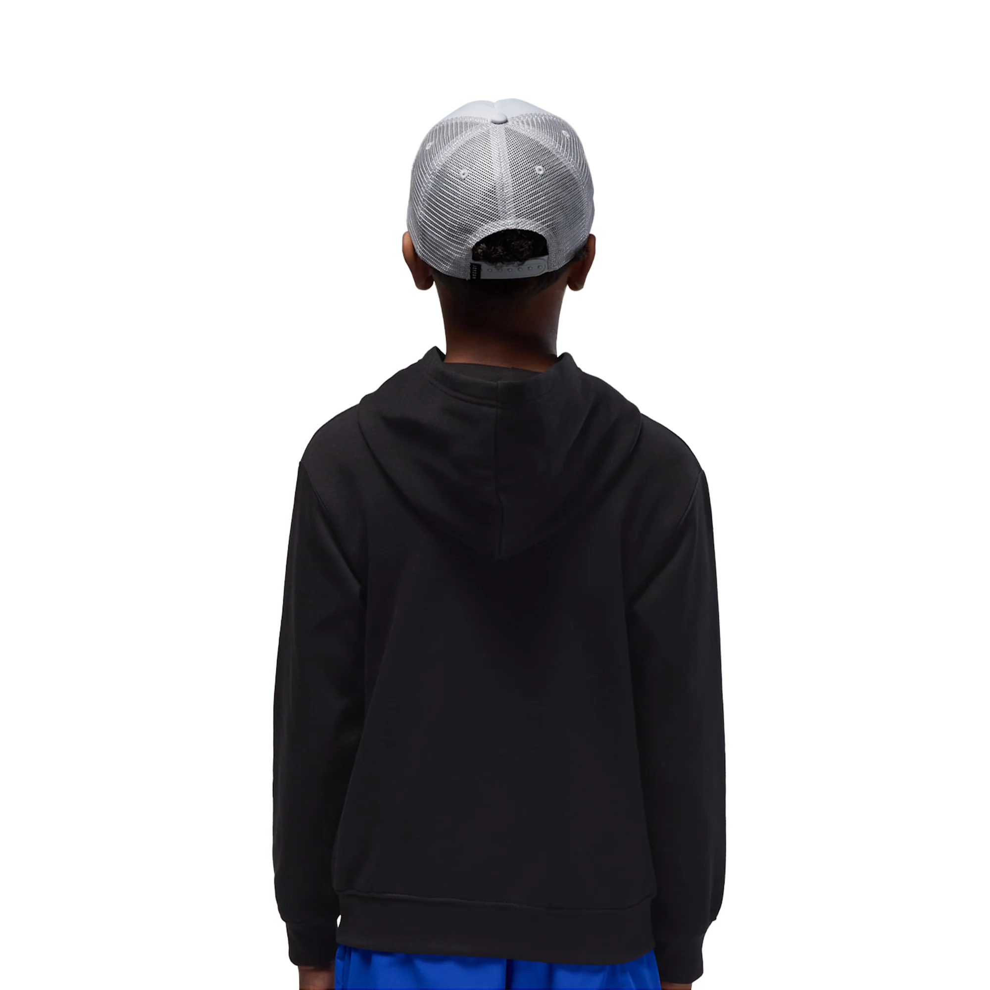 Nike Jordan Boys MJ Brooklyn FT PO Hoodie Black - Image 4