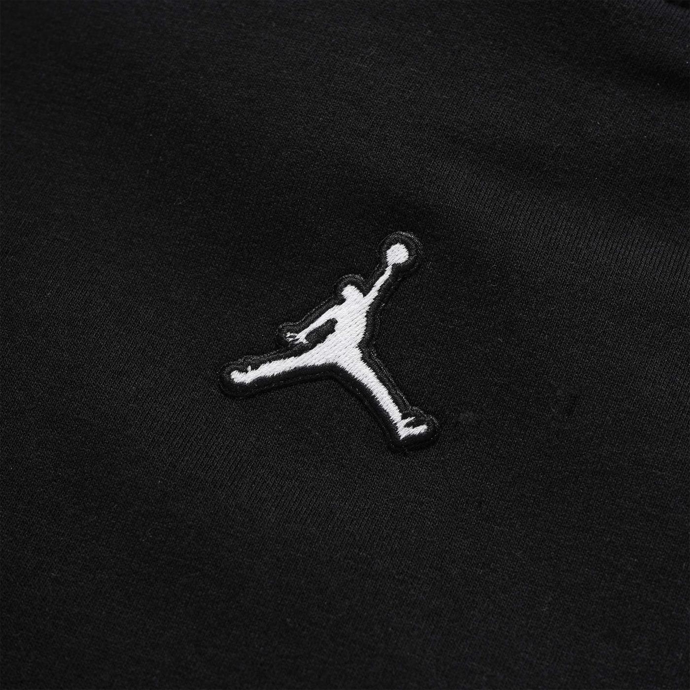Nike Jordan Girls Essentials Boxy PO Hoodie Black/White - Image 2