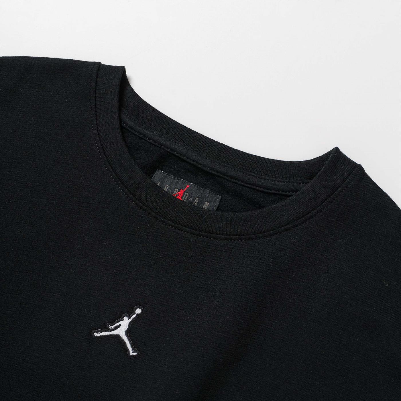Nike Jordan Girls Essentials Crew Sweat Black/White - Image 3