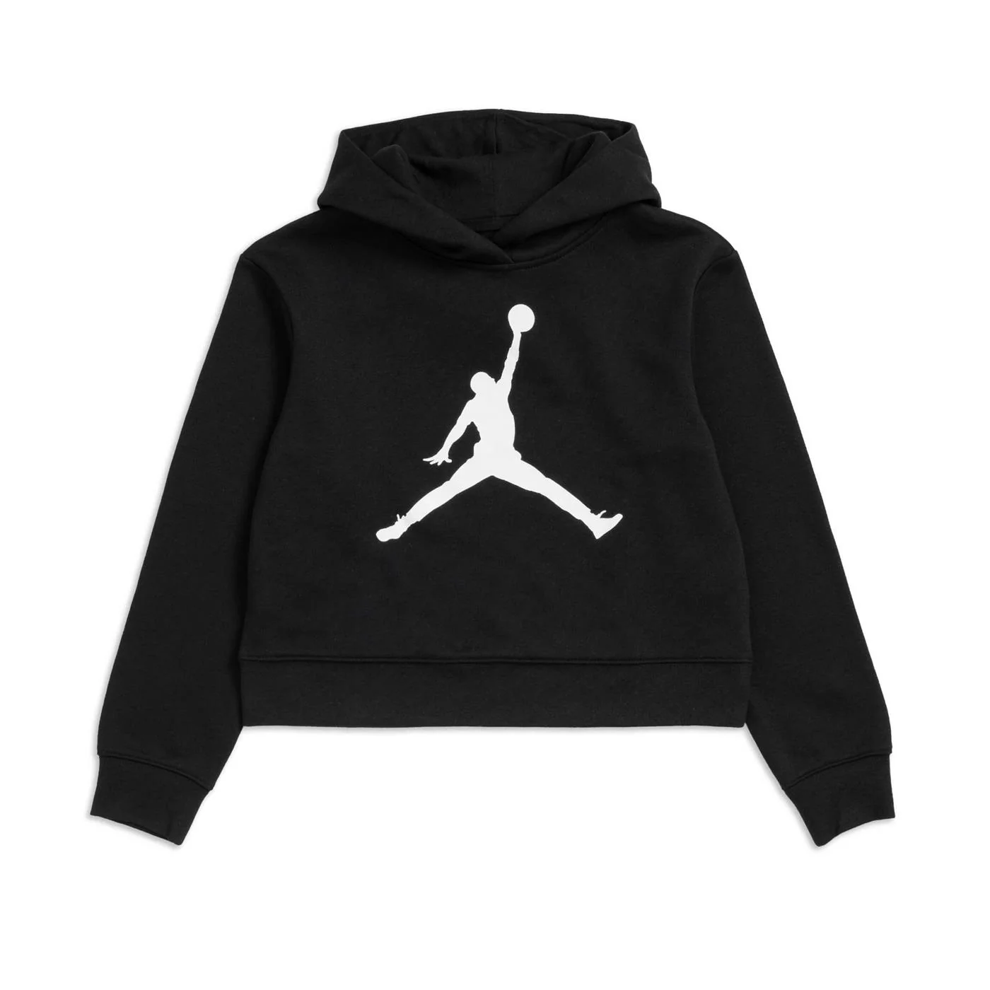 Nike Jordan Girls Jumpman Core Hood Pullover Black/White
