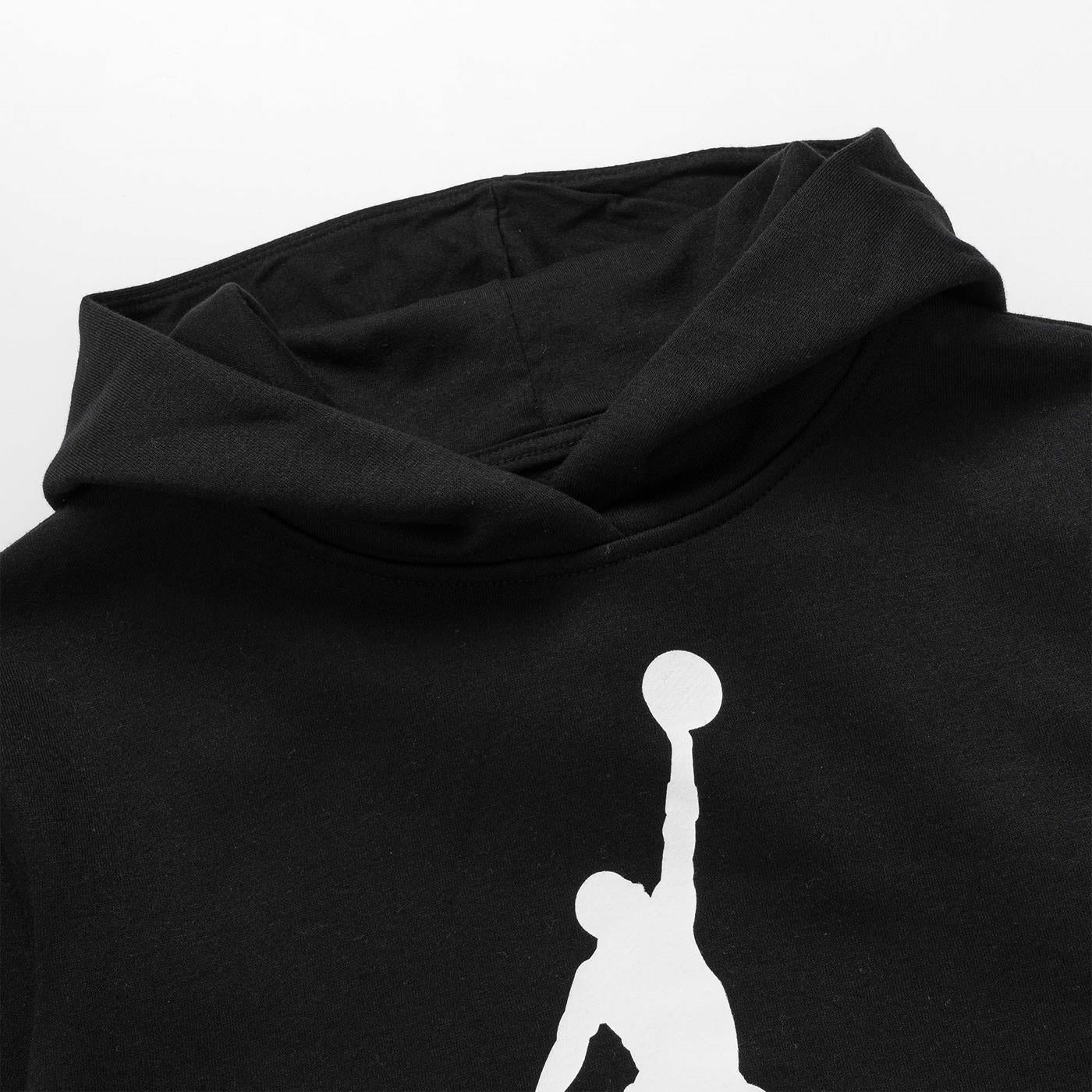 Nike Jordan Girls Jumpman Core Hood Pullover Black/White - Image 2