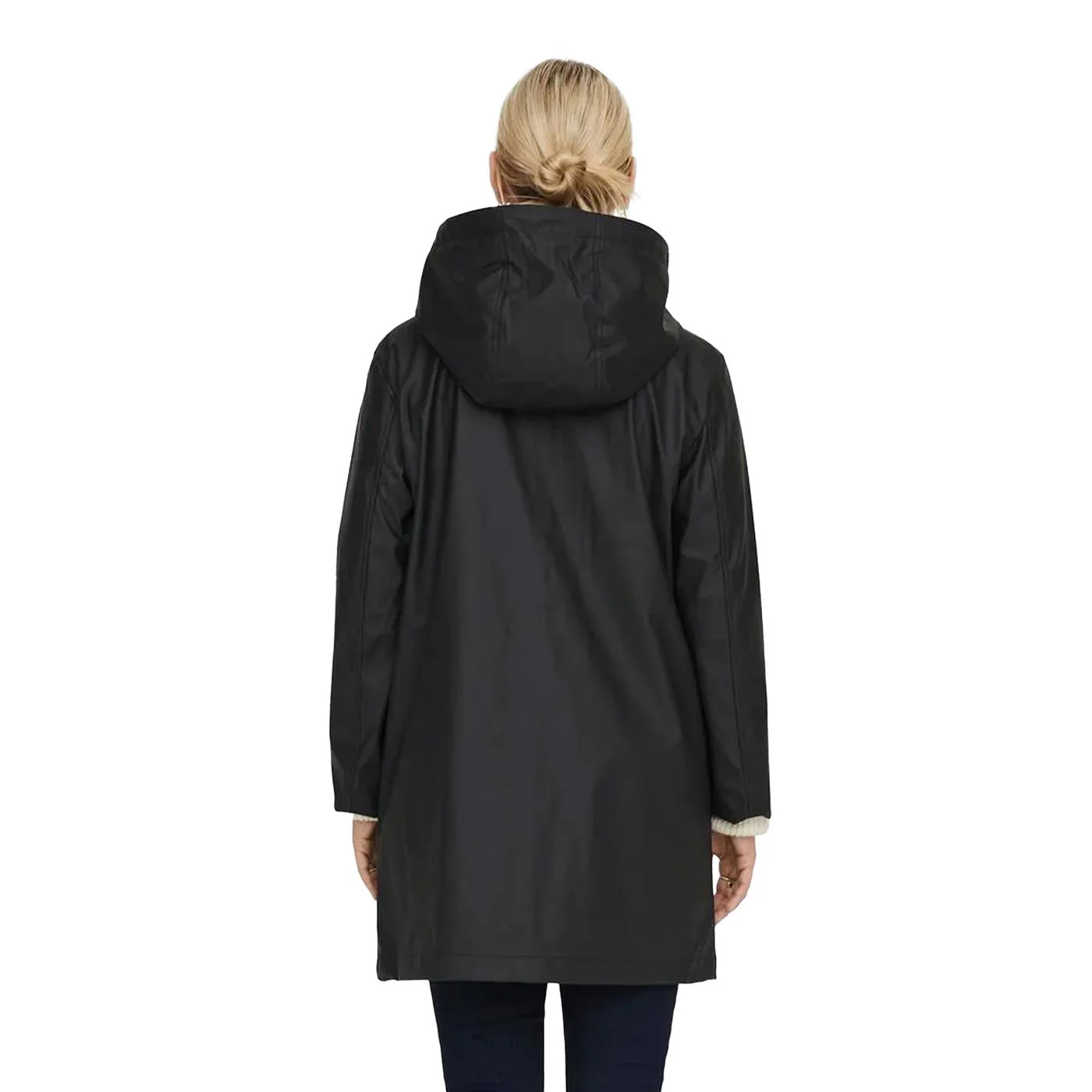 Only Elisa Raincoat Black - Image 2