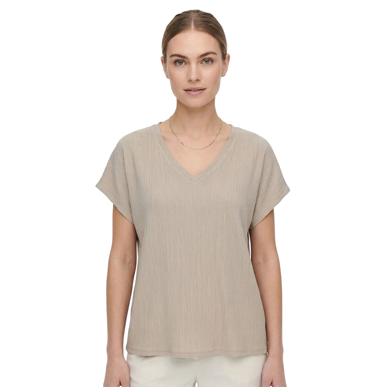 Only Kaylie SS Structure Top Pure Cashmere