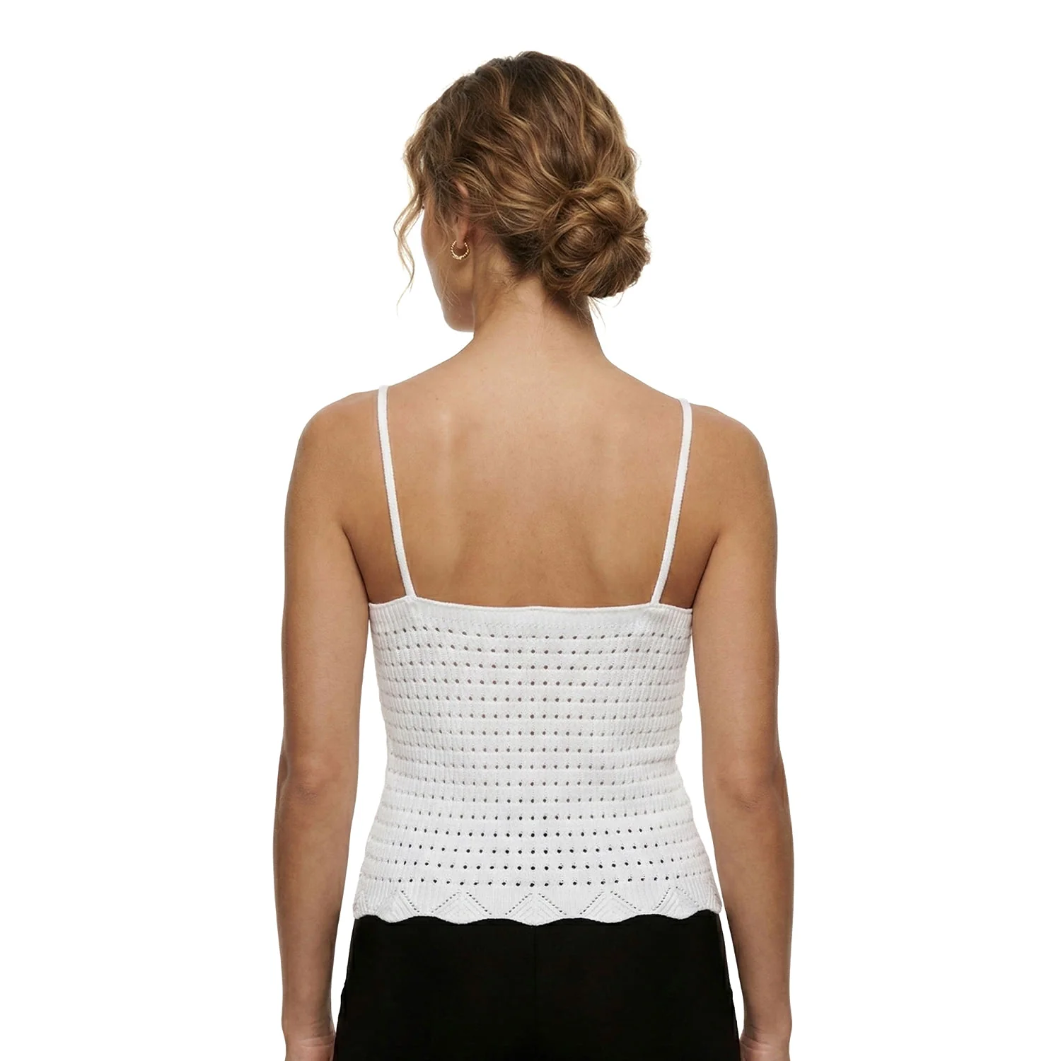 Only Lison SL Top Knit Bright White - Image 2