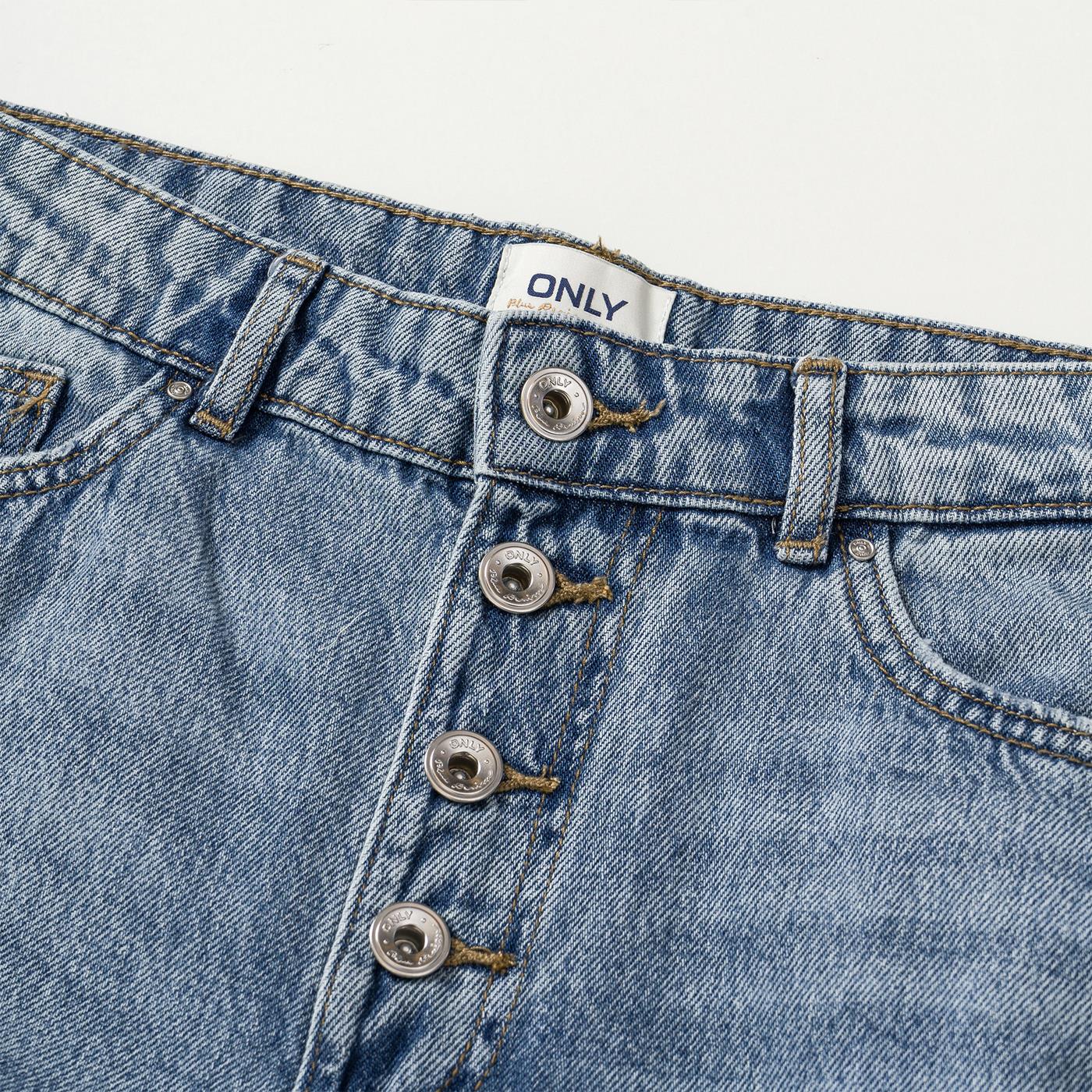 Only Molly Life HW Wide Dnm Dest BJ367 Light Blue Denim - Image 3