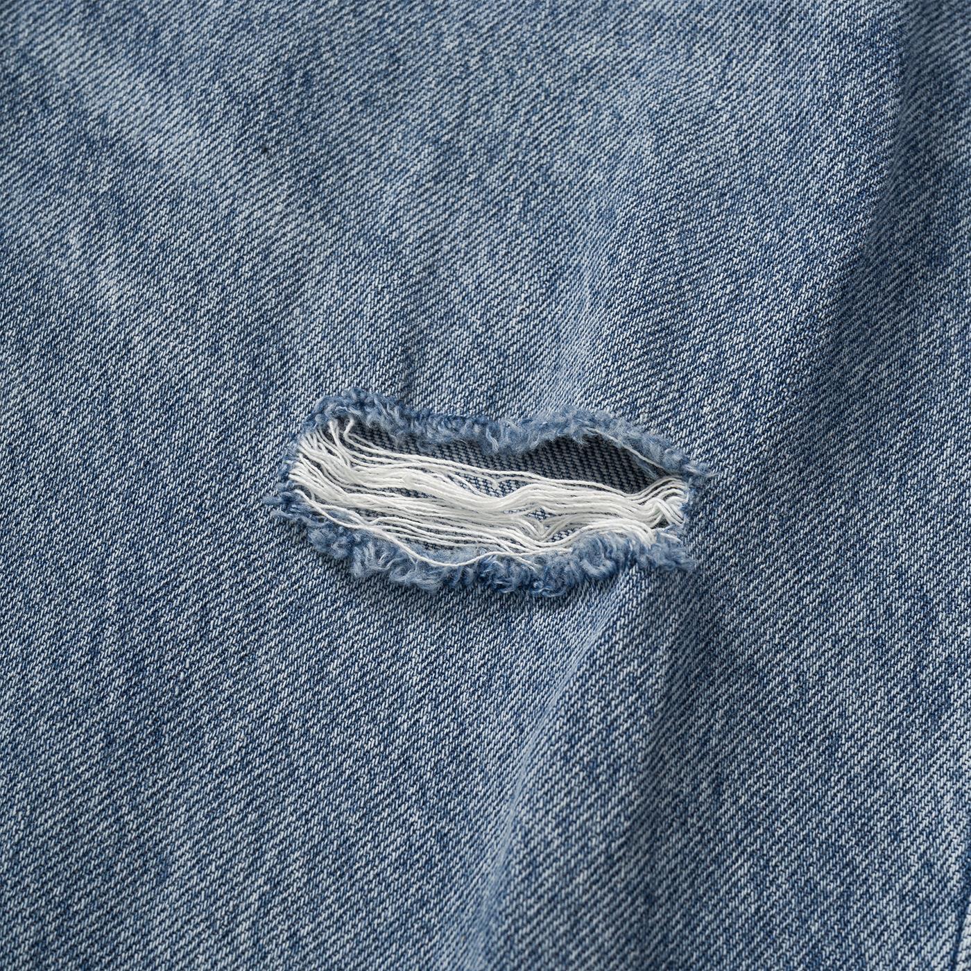 Only Molly Life HW Wide Dnm Dest BJ367 Light Blue Denim - Image 4