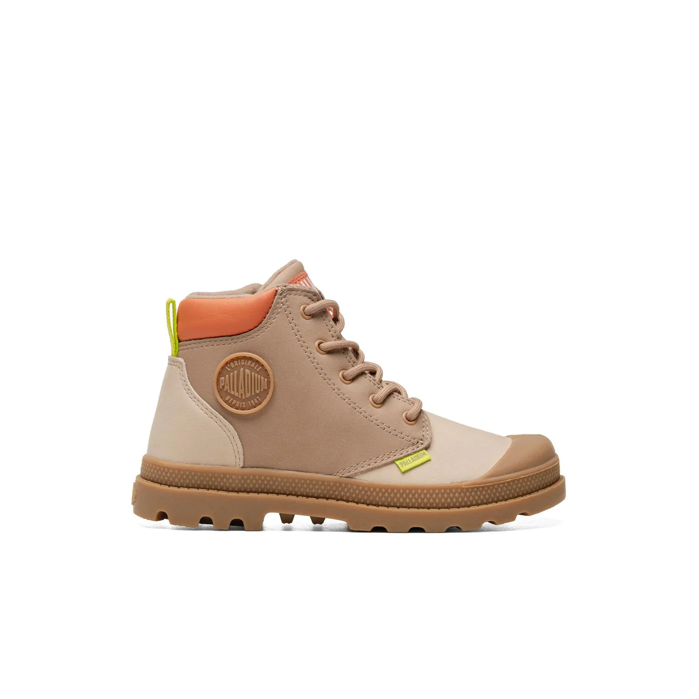 Palladium Pampa Hi Cuff WP OZ Beige Tan/Nude Brown