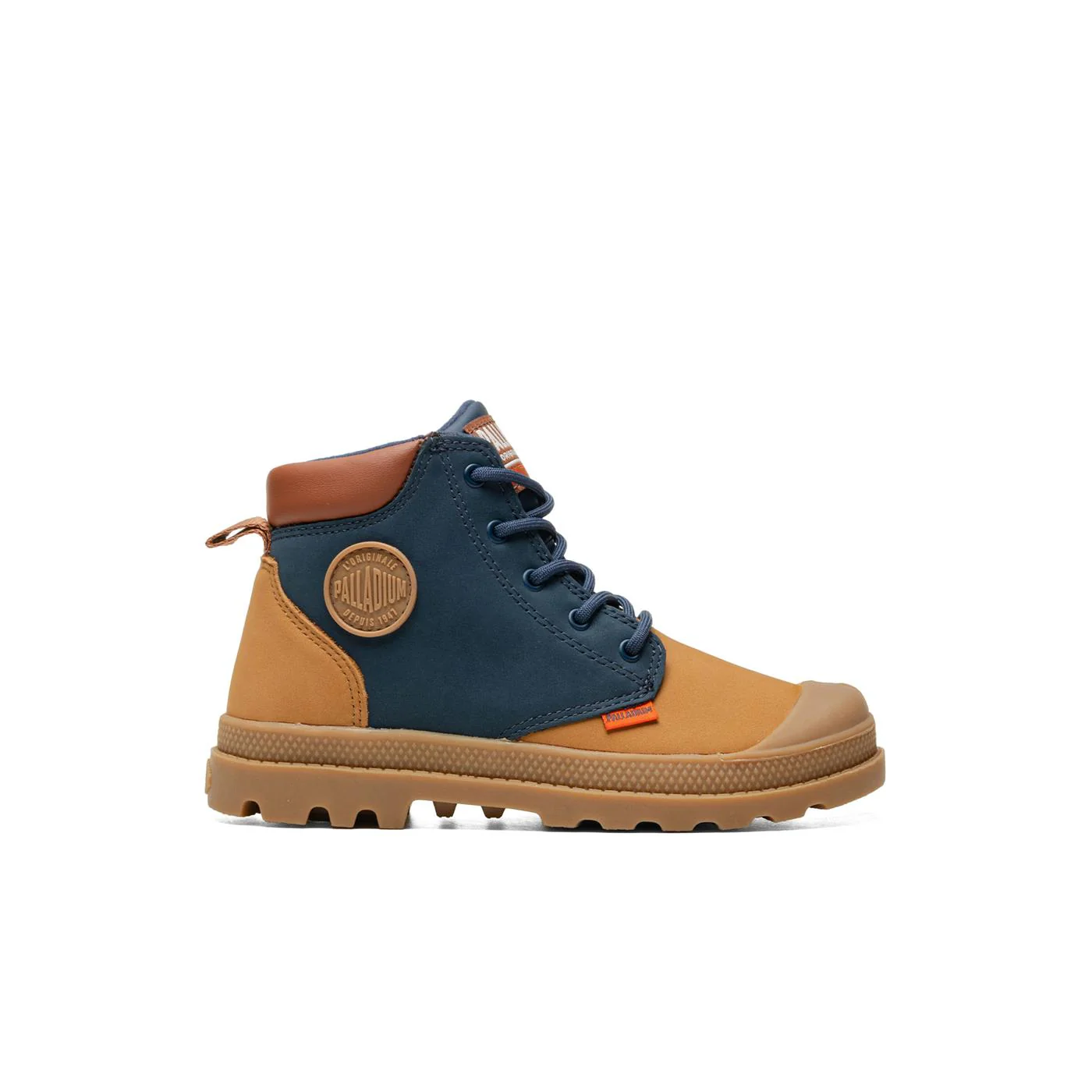 Palladium Pampa Hi Cuff WP OZ Dear Brown/Mood Indigo