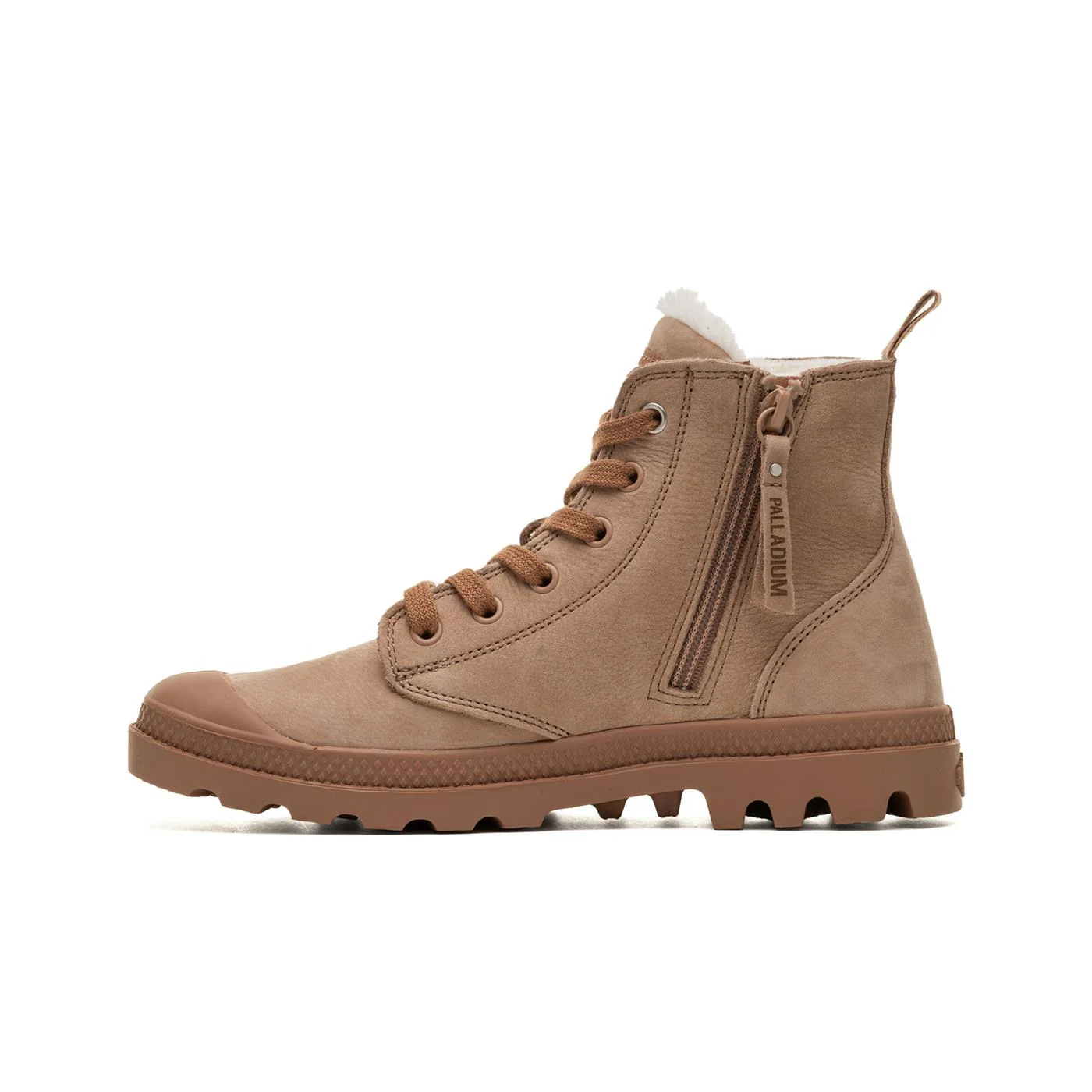 Palladium Pampa Hi Zip Wool Nude Brown - Image 2