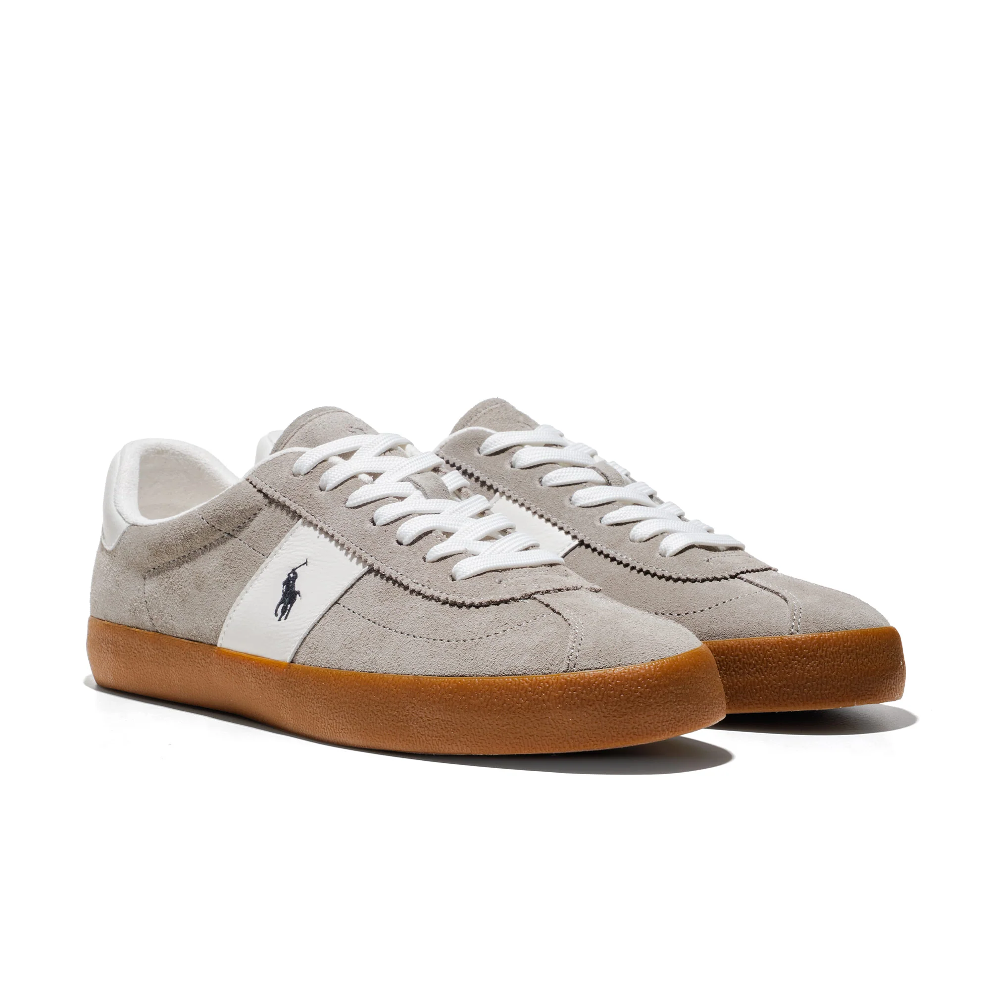 Polo Ralph Lauren Court Vulc PP Earth Grey/Deckwash White - Image 3