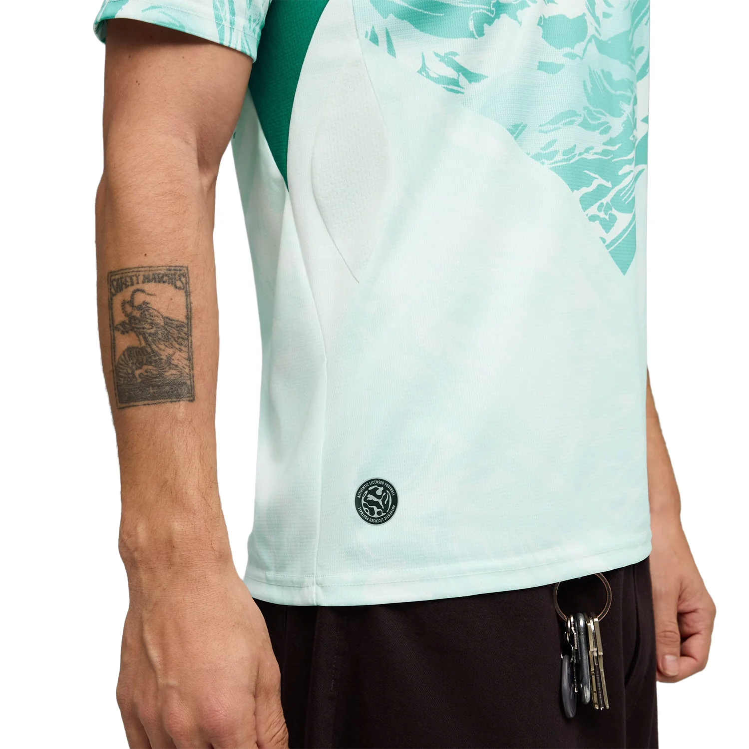 Puma FPF Away Jersey Replica Puma White/Green Lagoon - Image 3
