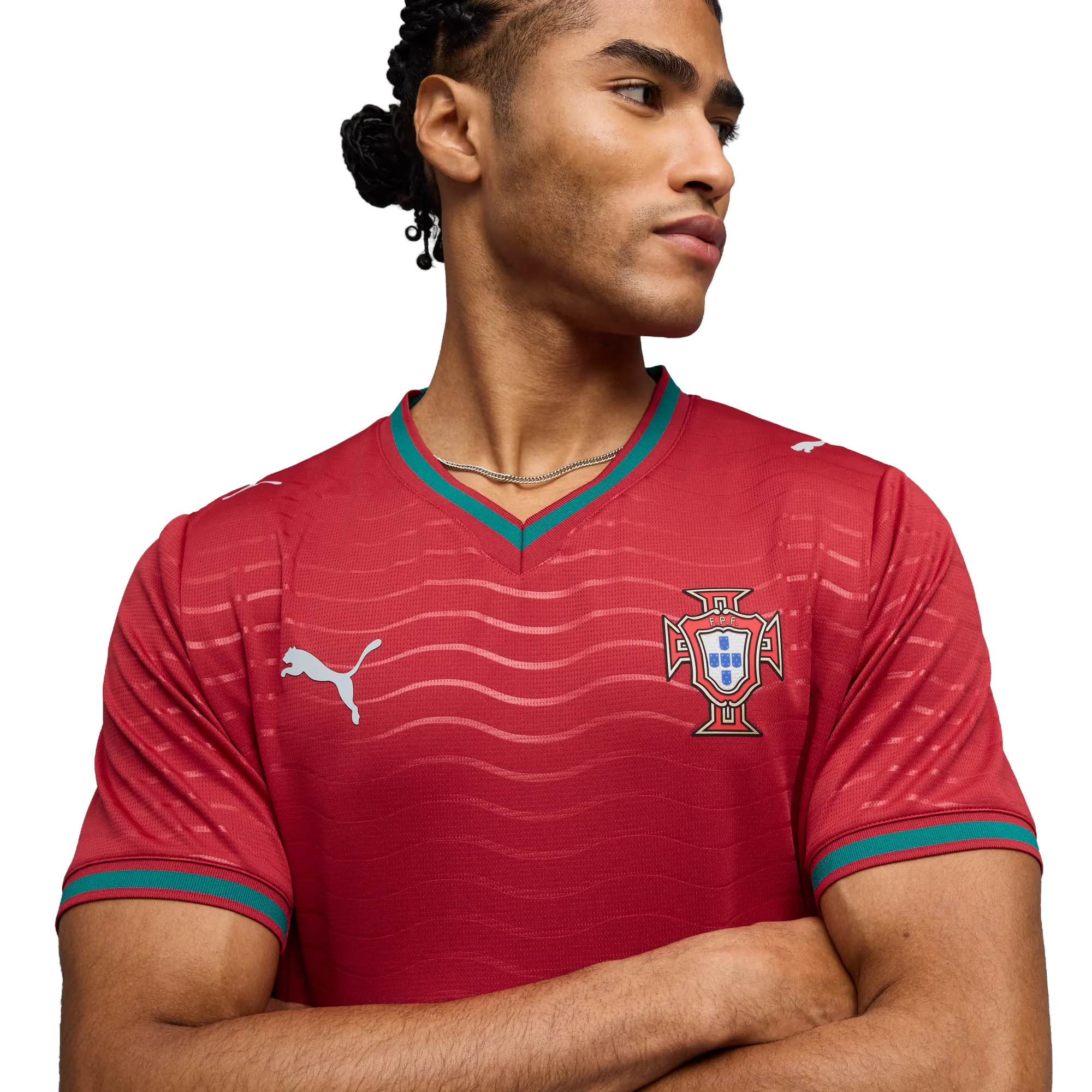 Puma FPF Home Jersey Replica Club Red/Green Lagoon - Image 3