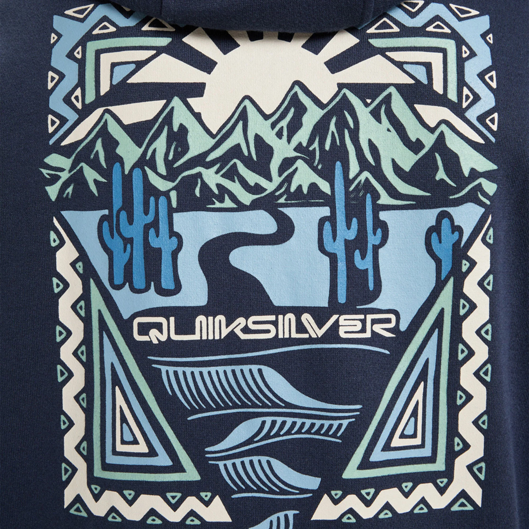 Quiksilver Graphic Hoodie Dark Navy - Image 3