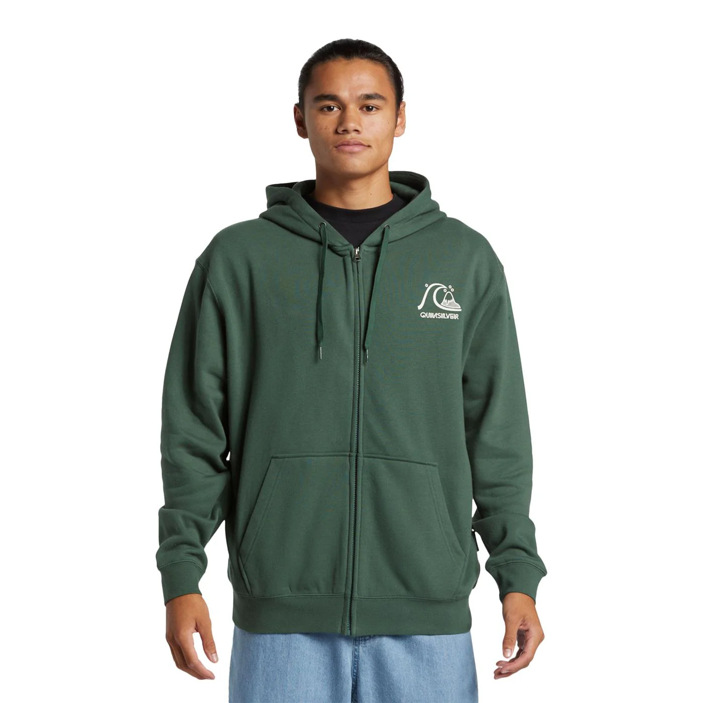 Quiksilver Graphic Zip Hoodie Forest