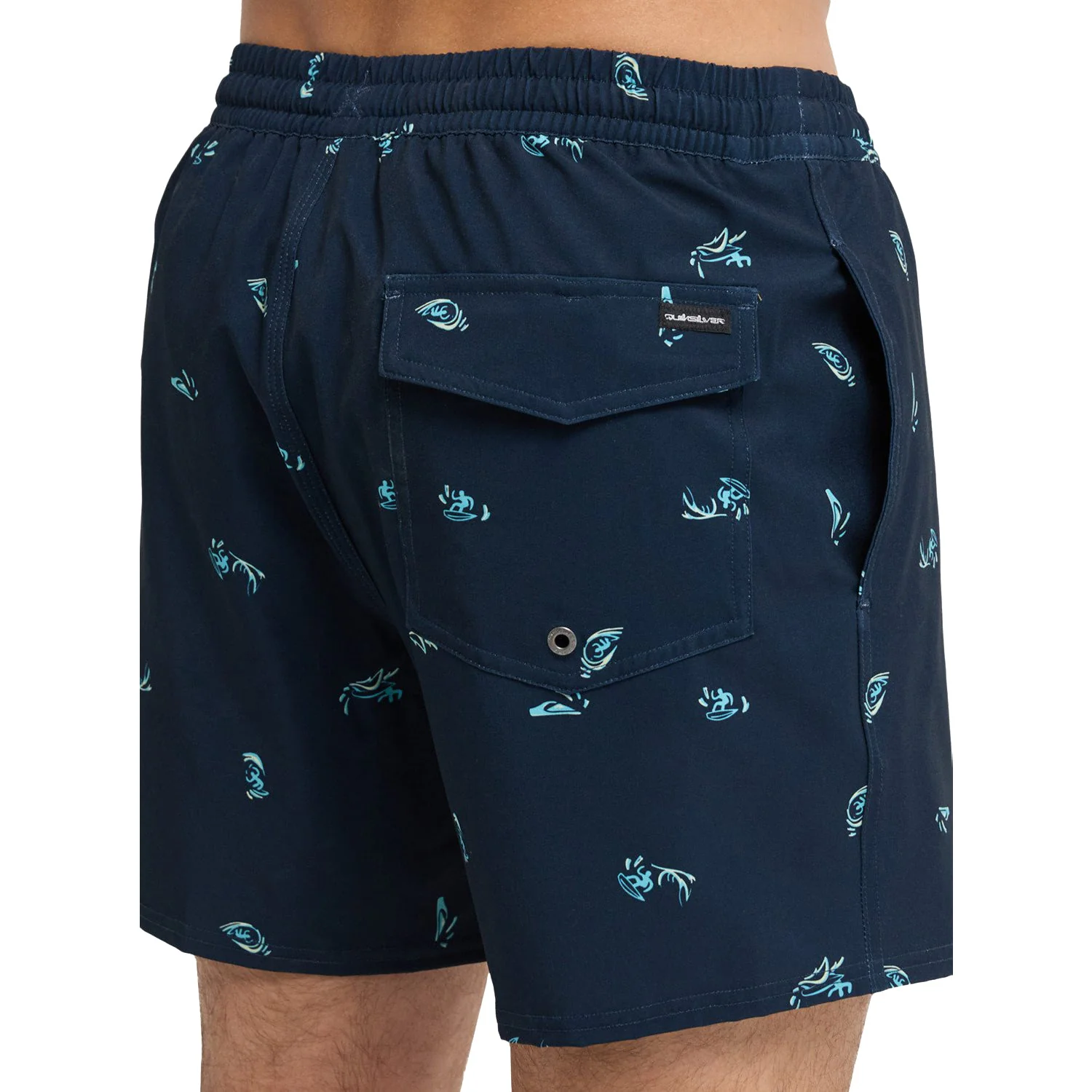 Quiksilver Stretch Printed Volley 16 Dark Navy Spaced Out - Image 4