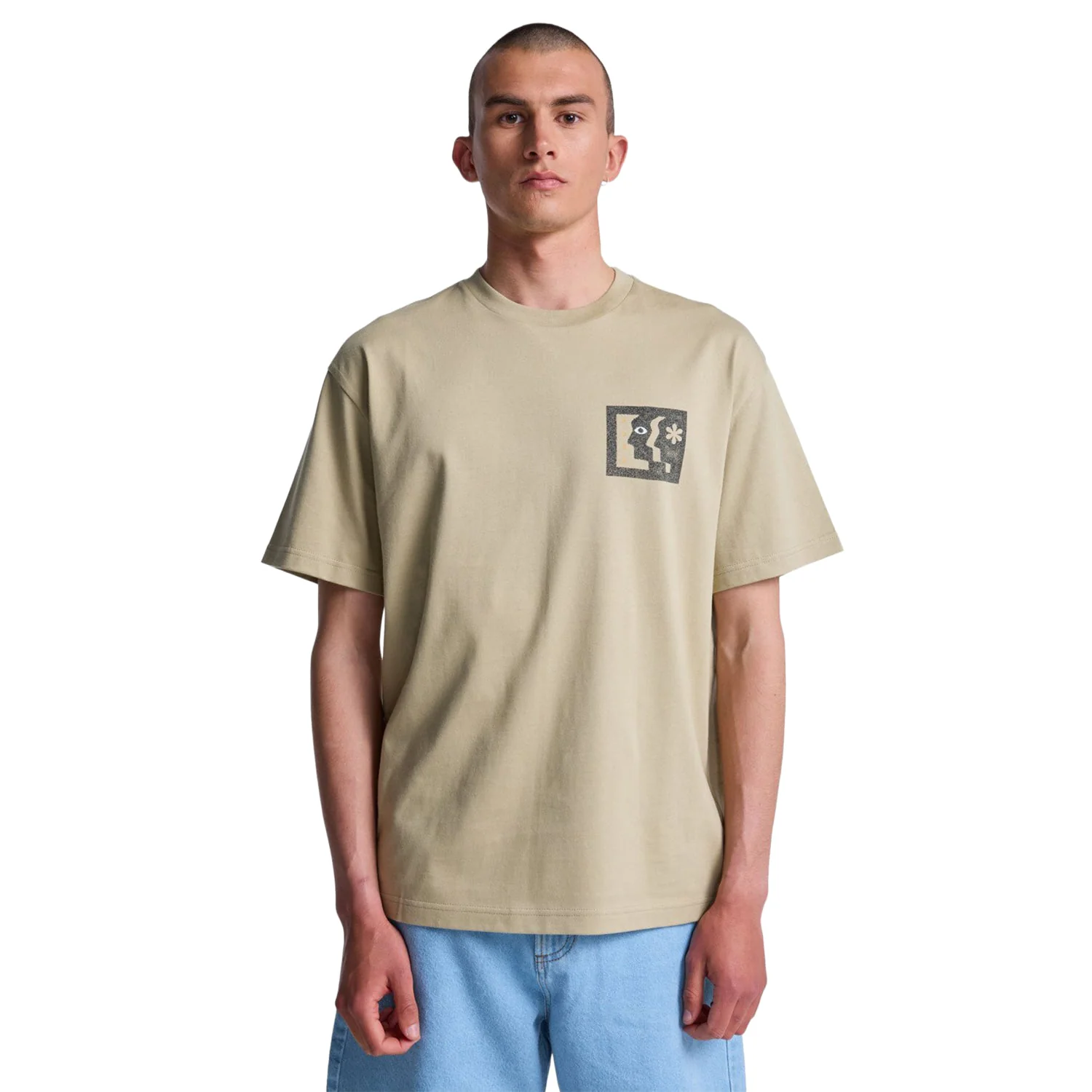 RVCA Face To Face T-Shirt Khaki