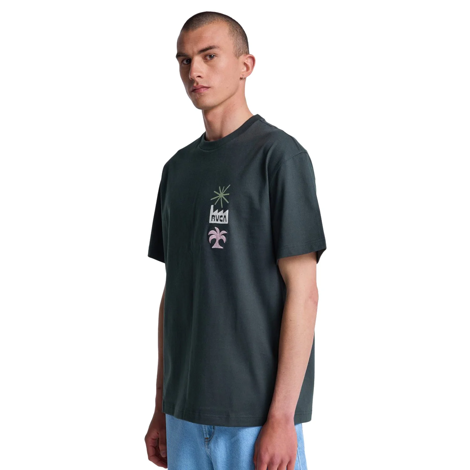 RVCA Mirage T-Shirt Pirate Black - Image 2
