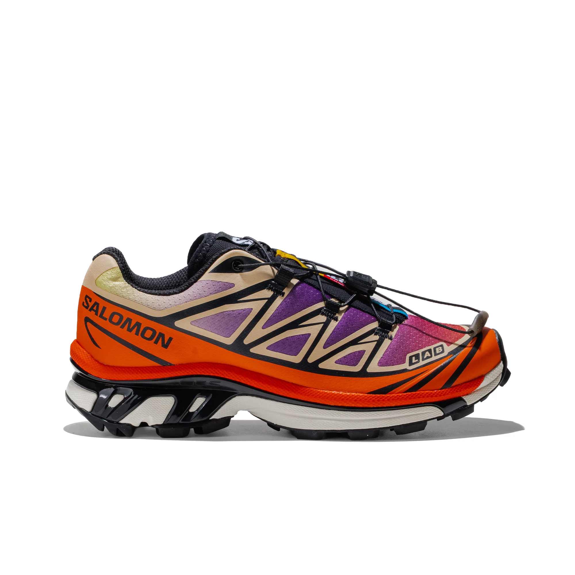 Salomon XT-6 Black/Almond Cream/Dragon Fire