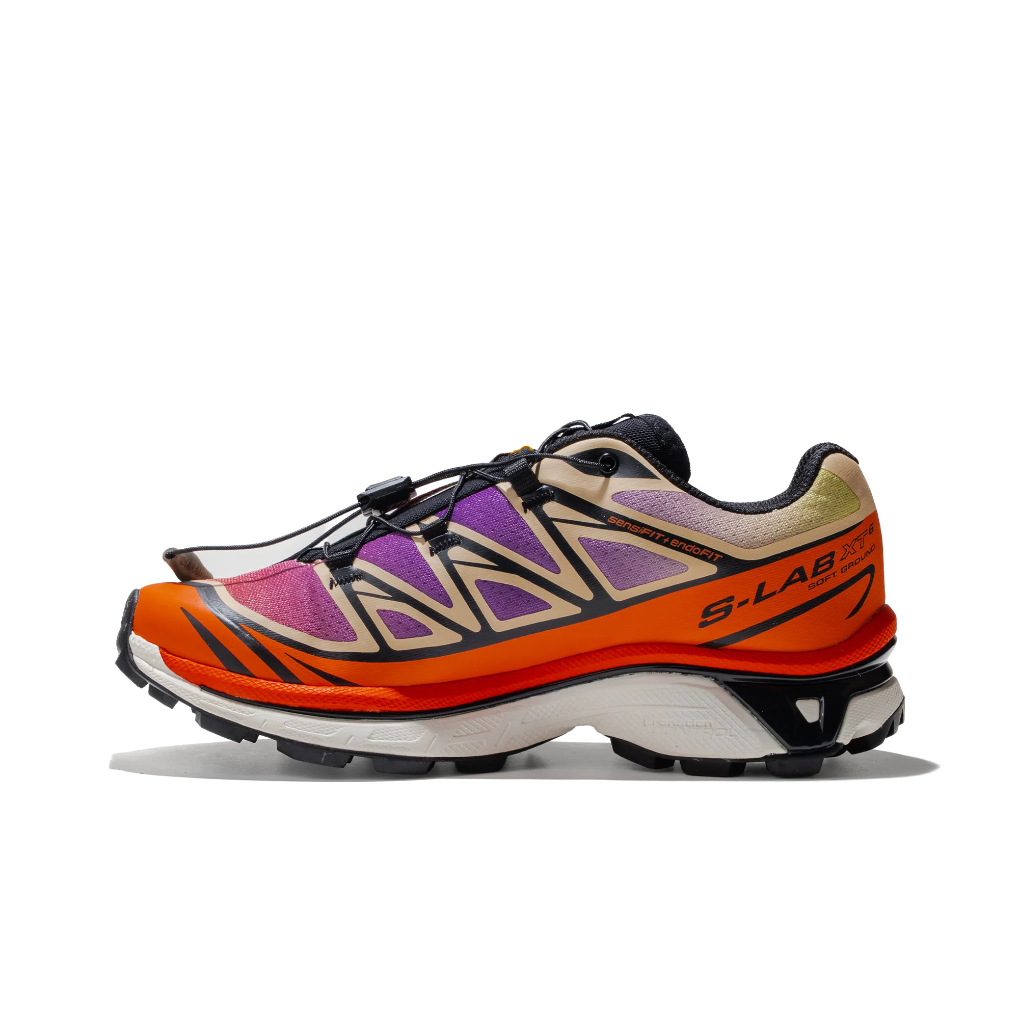 Salomon XT-6 Black/Almond Cream/Dragon Fire - Image 2