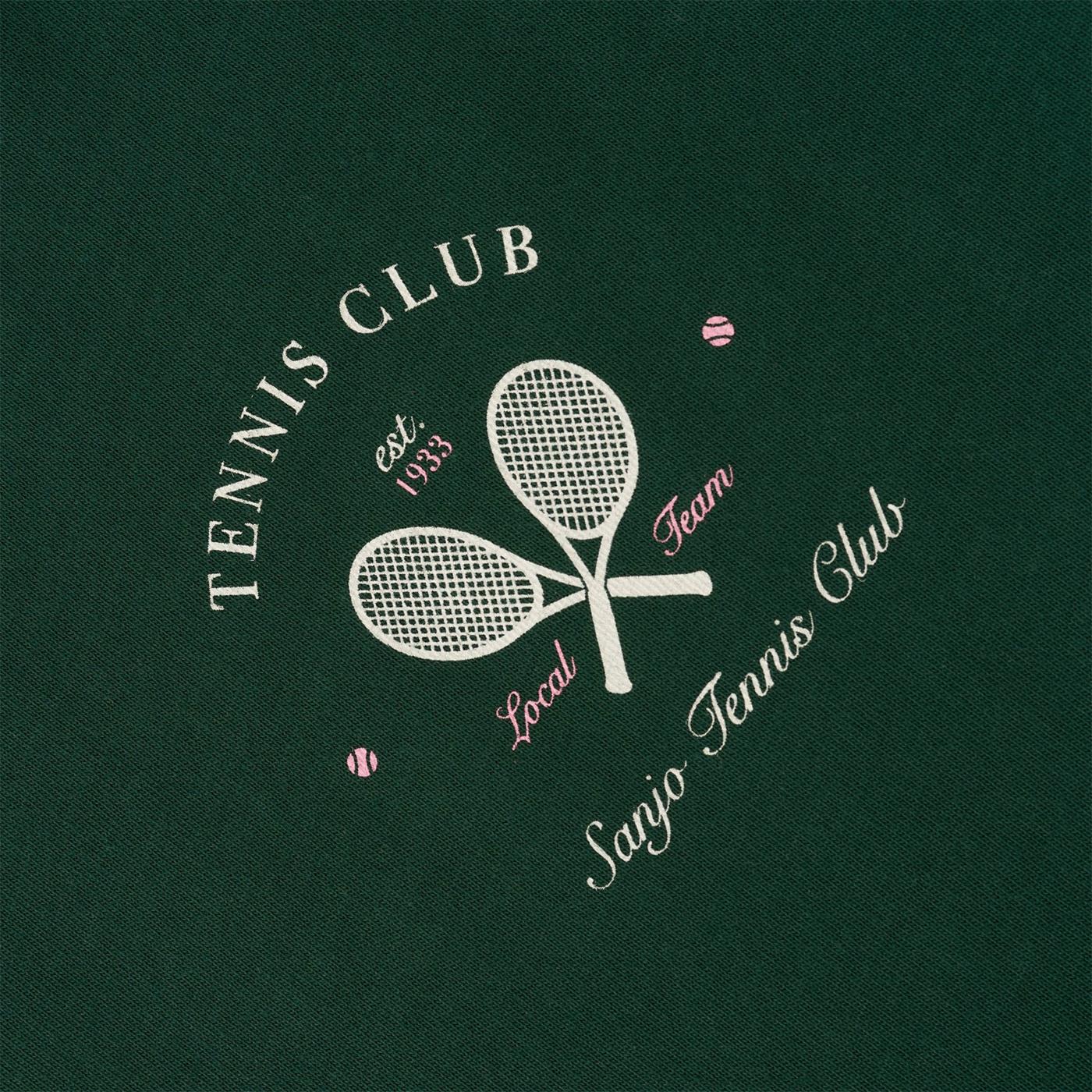 Sanjo Tennis Club T-Shirt Bottle Green - Image 4
