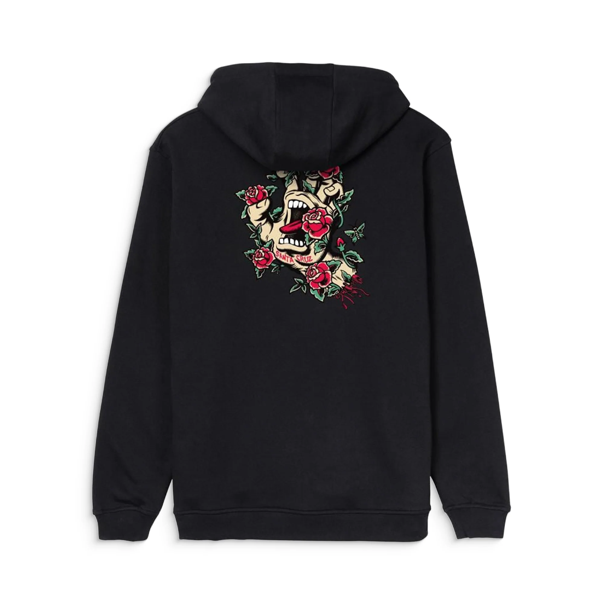 Santa Cruz Screaming Rose Flash Hoodie Black - Image 3
