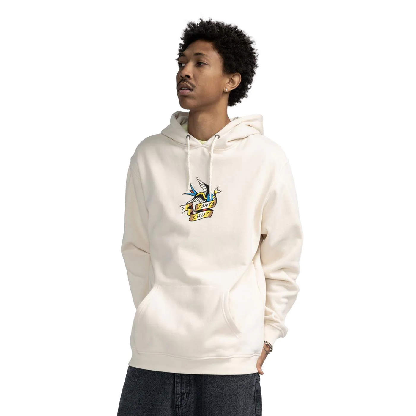 Santa Cruz Sommer Sparrow Front Hoodie Chalk