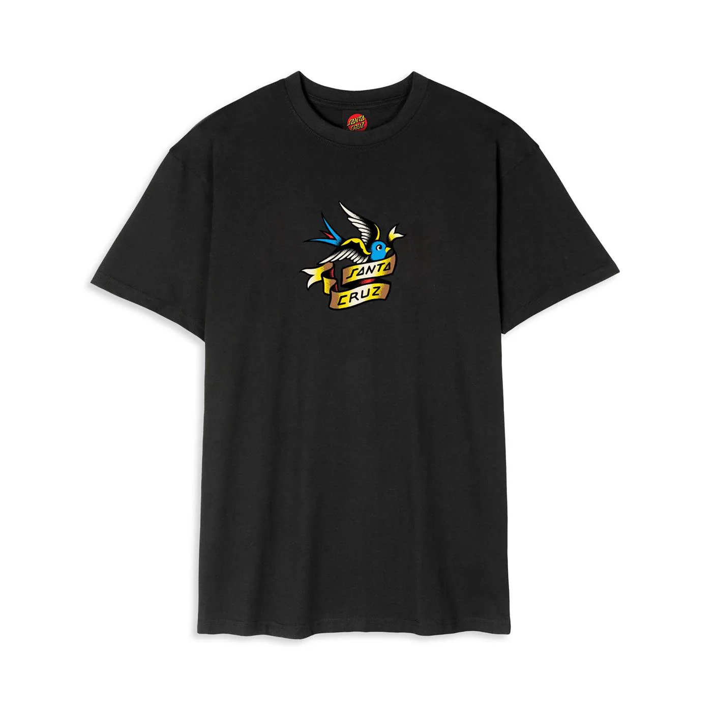 Santa Cruz Sommer Sparrow Front T-Shirt Black