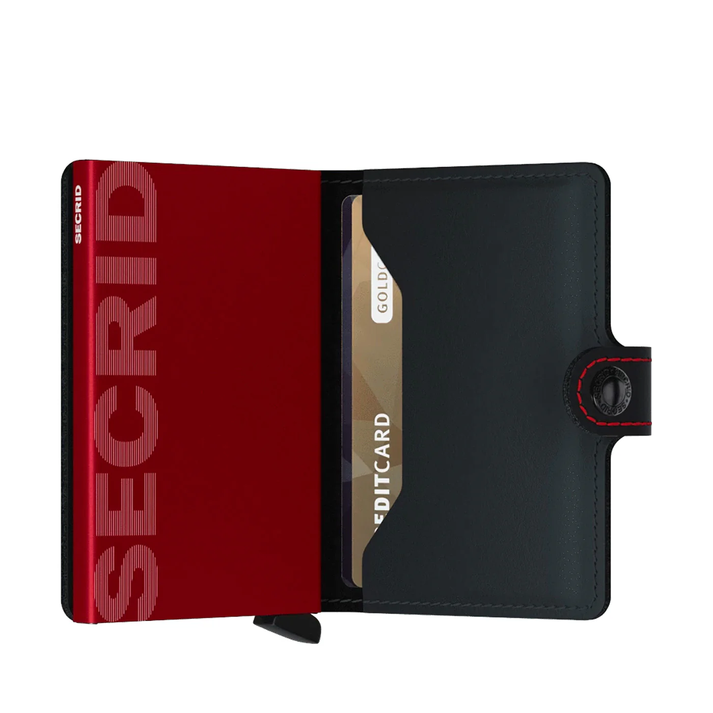 Secrid Miniwallet Matte Black & Red - Image 2