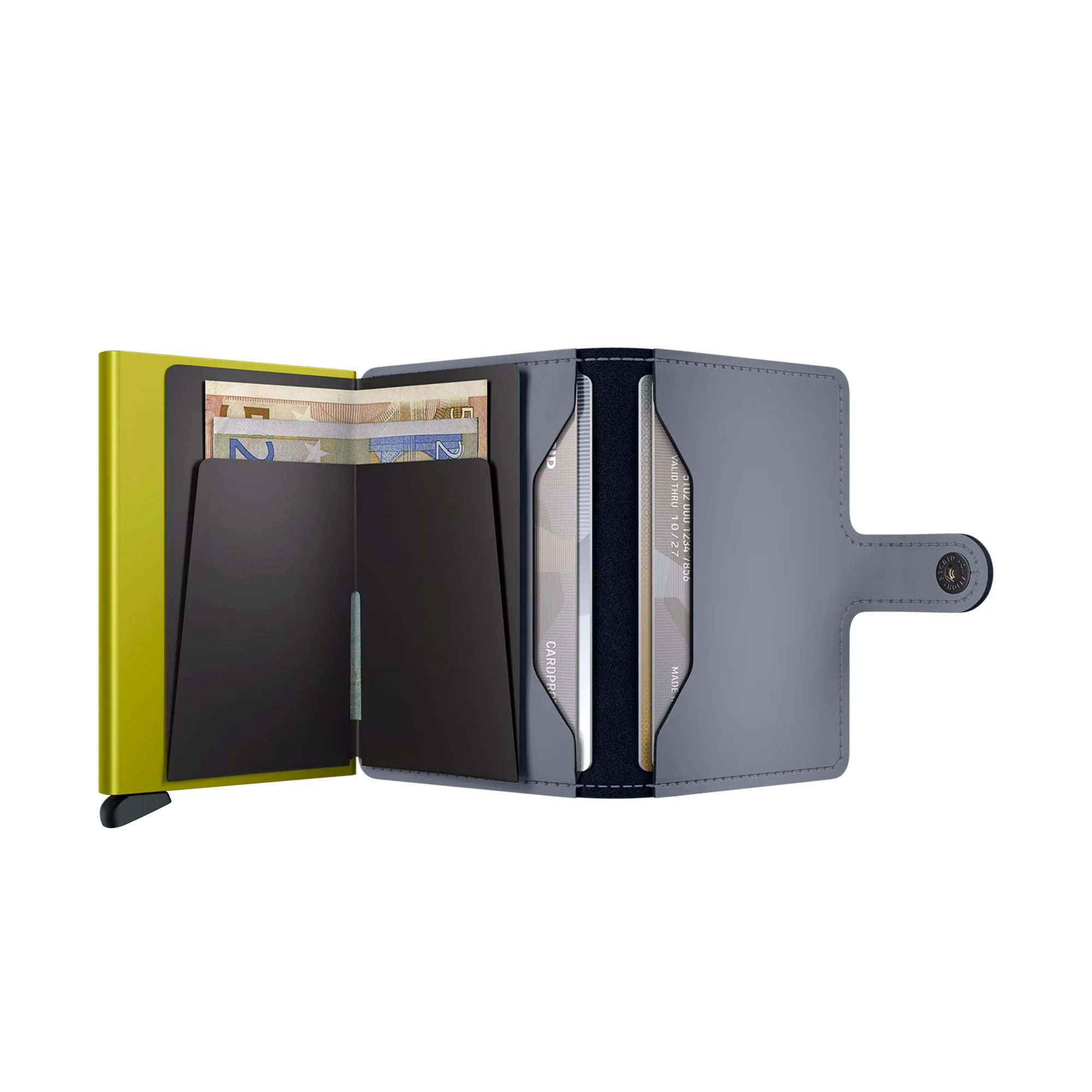 Secrid Miniwallet Matte Grey & Lime - Image 4