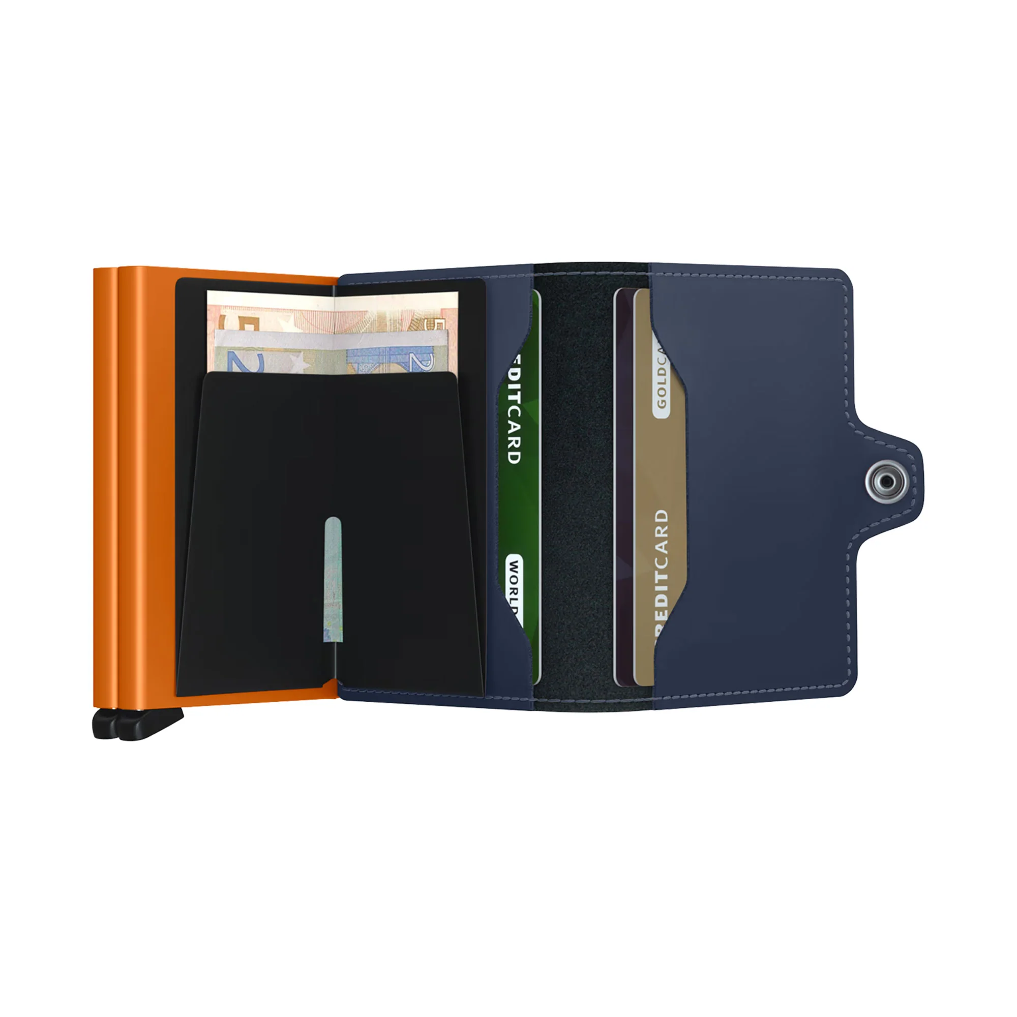 Secrid Twinwallet Matte Night Blue/Orange - Image 4