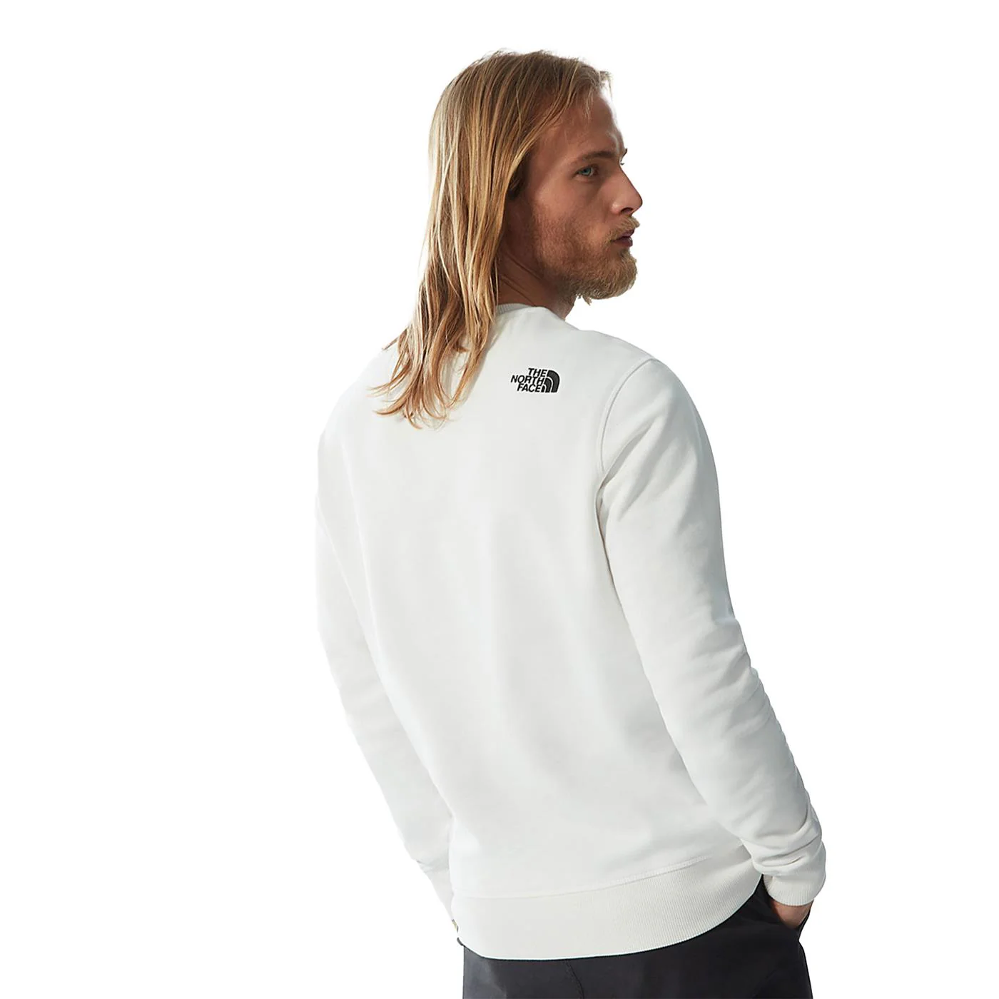 The North Face Drew Peak Crew Sweat TNF White/TNF Black - Image 2
