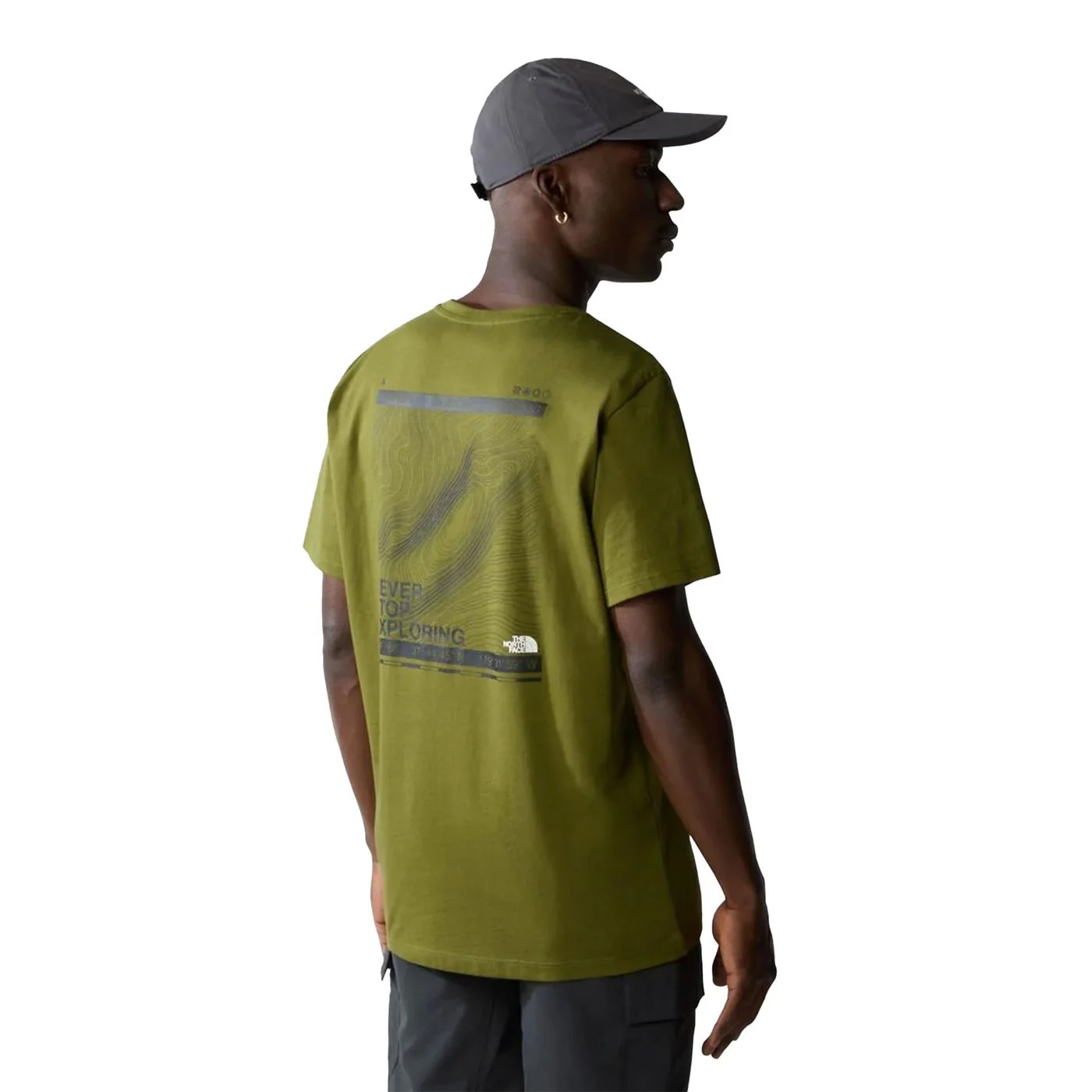 The North Face Foundation Mountain Lines Graphic Tee Forest - Image 2