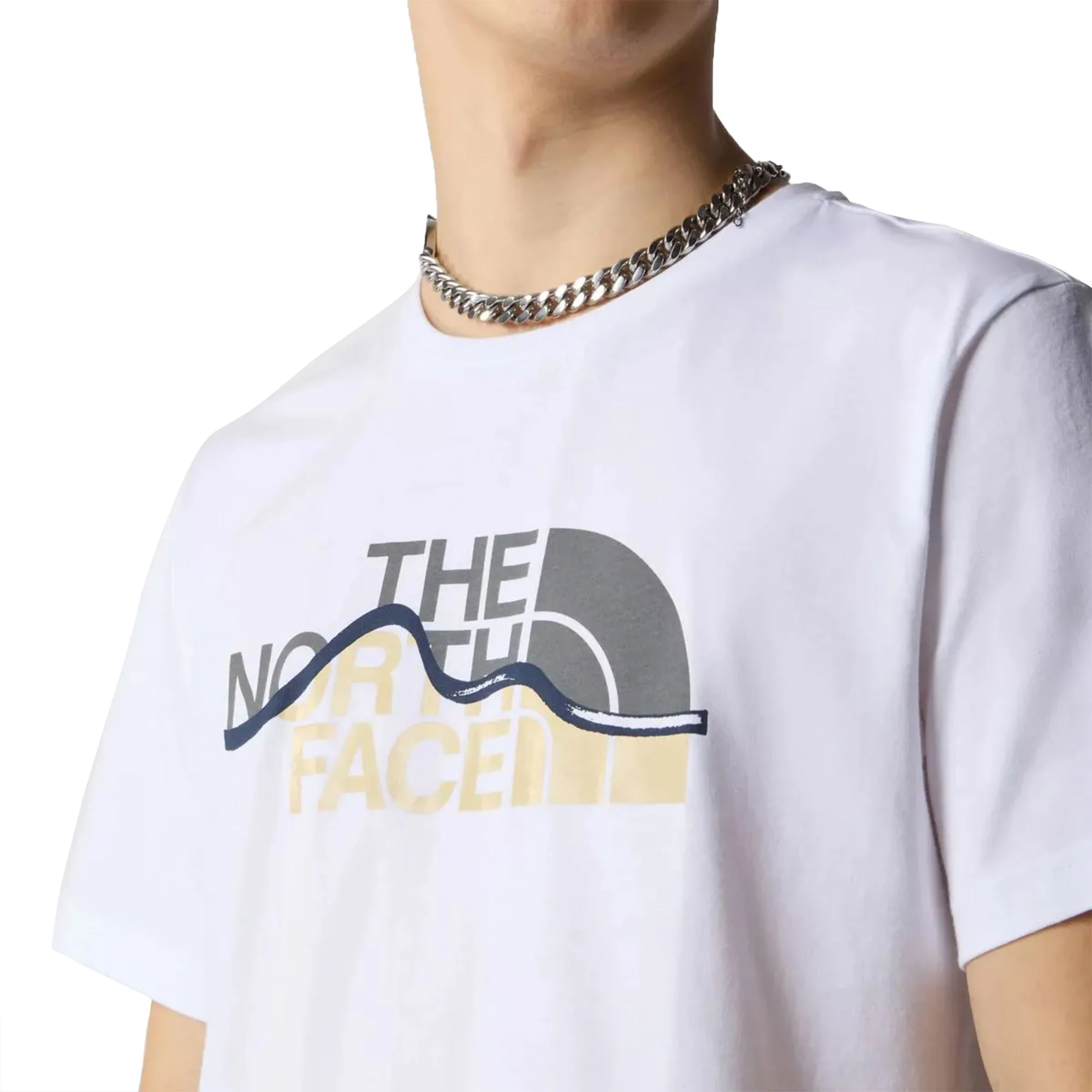 The North Face S/S Mountain Line Tee TNF White - Image 3