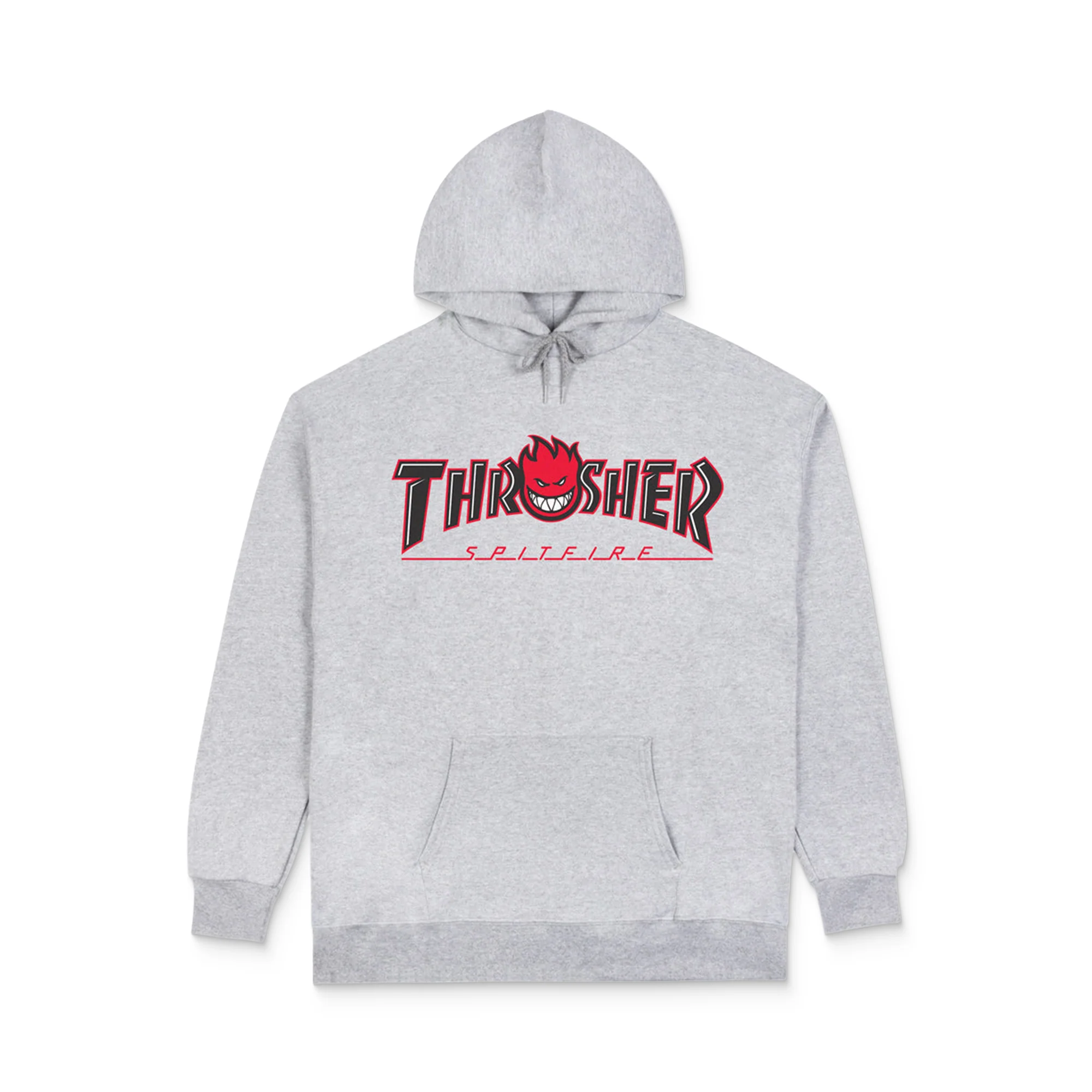 Thrasher x Spitfire Big Head Outline Hoodie Hoodie Ash