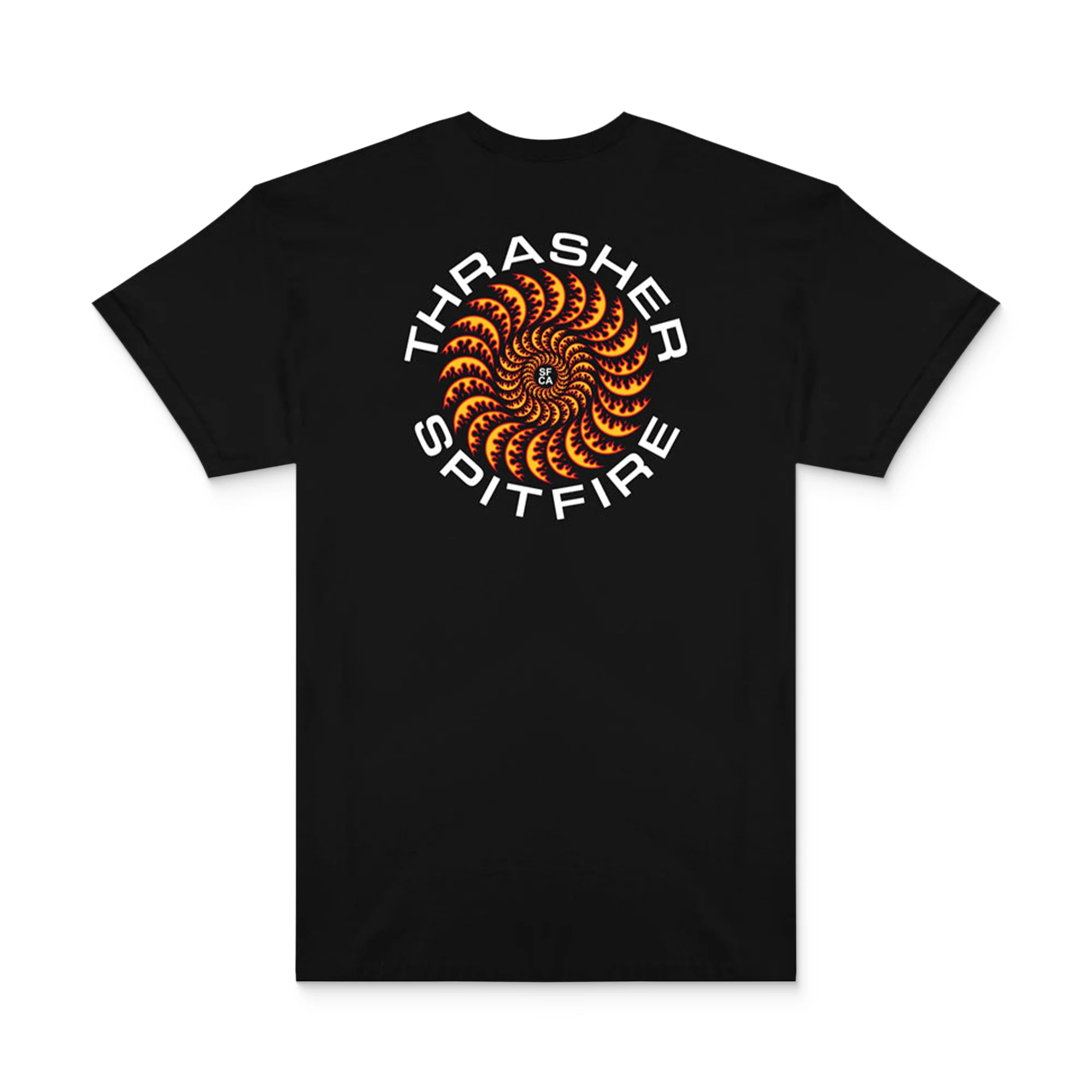 Thrasher x Spitfire Classic Swirl Tee Black - Image 2