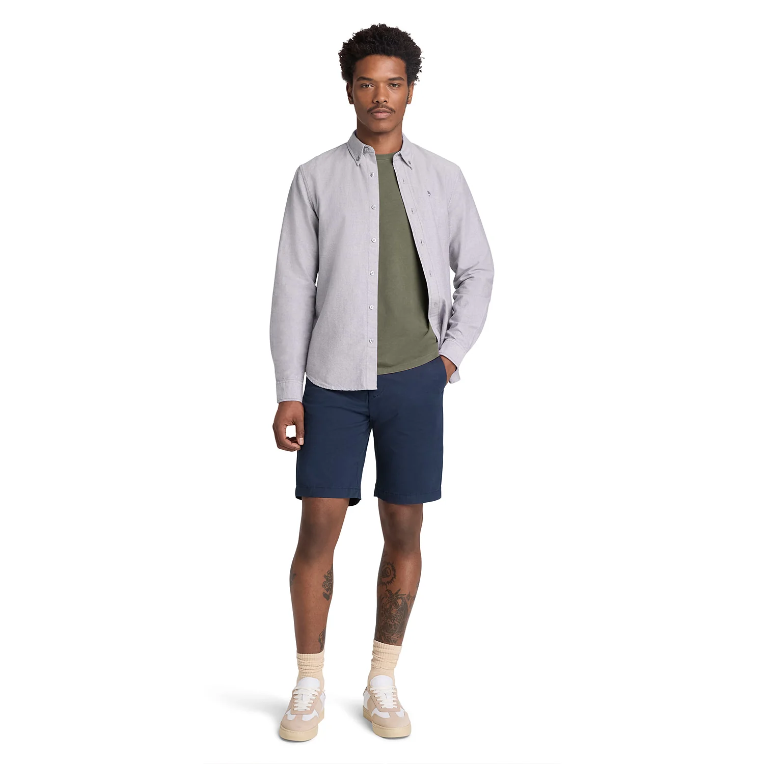 Timberland Dunstan River Garment Dye SS Tee Leaf Green - Image 2