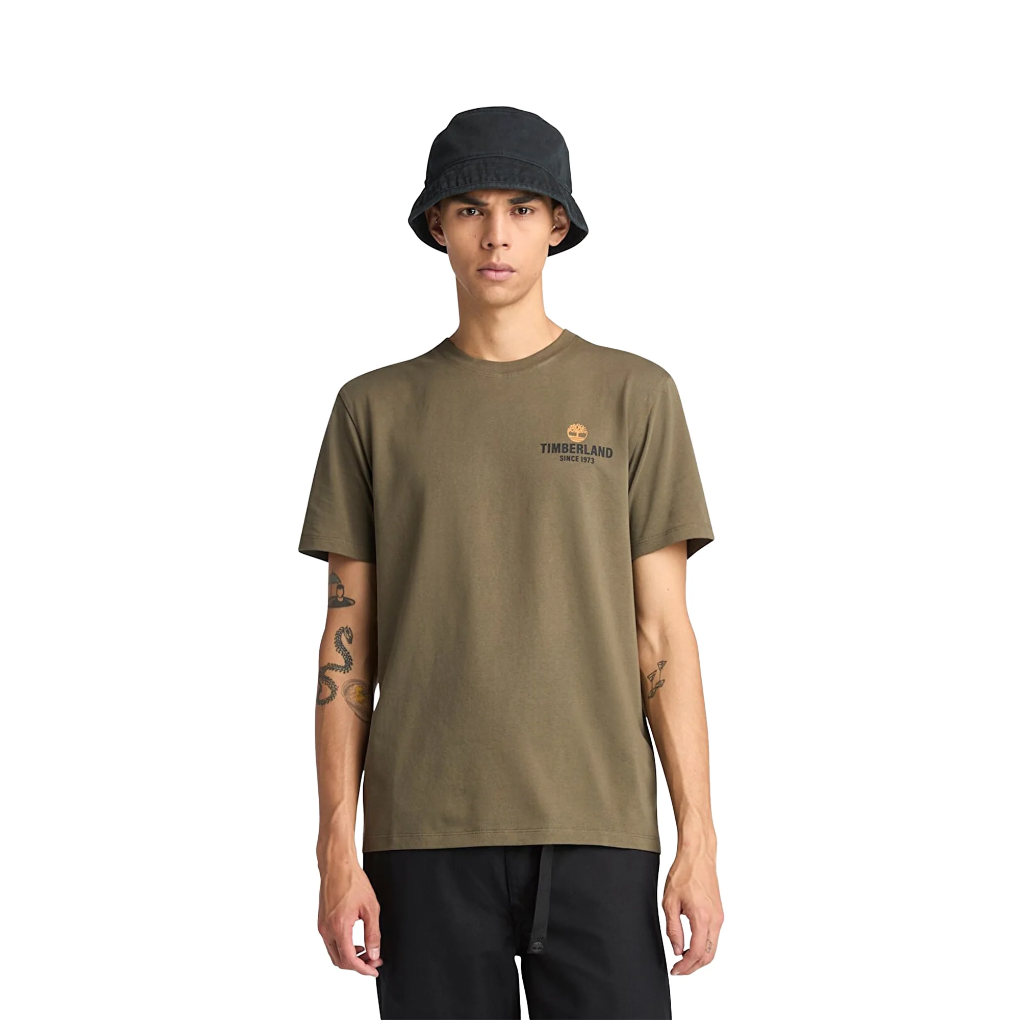 Timberland Work Inspired Back Graphic Tee Leaf Green - Image 2