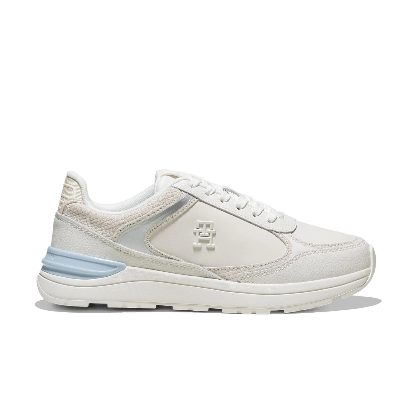Tommy Hilfiger Casual Fashion Runner Ecru/Breezy Blue