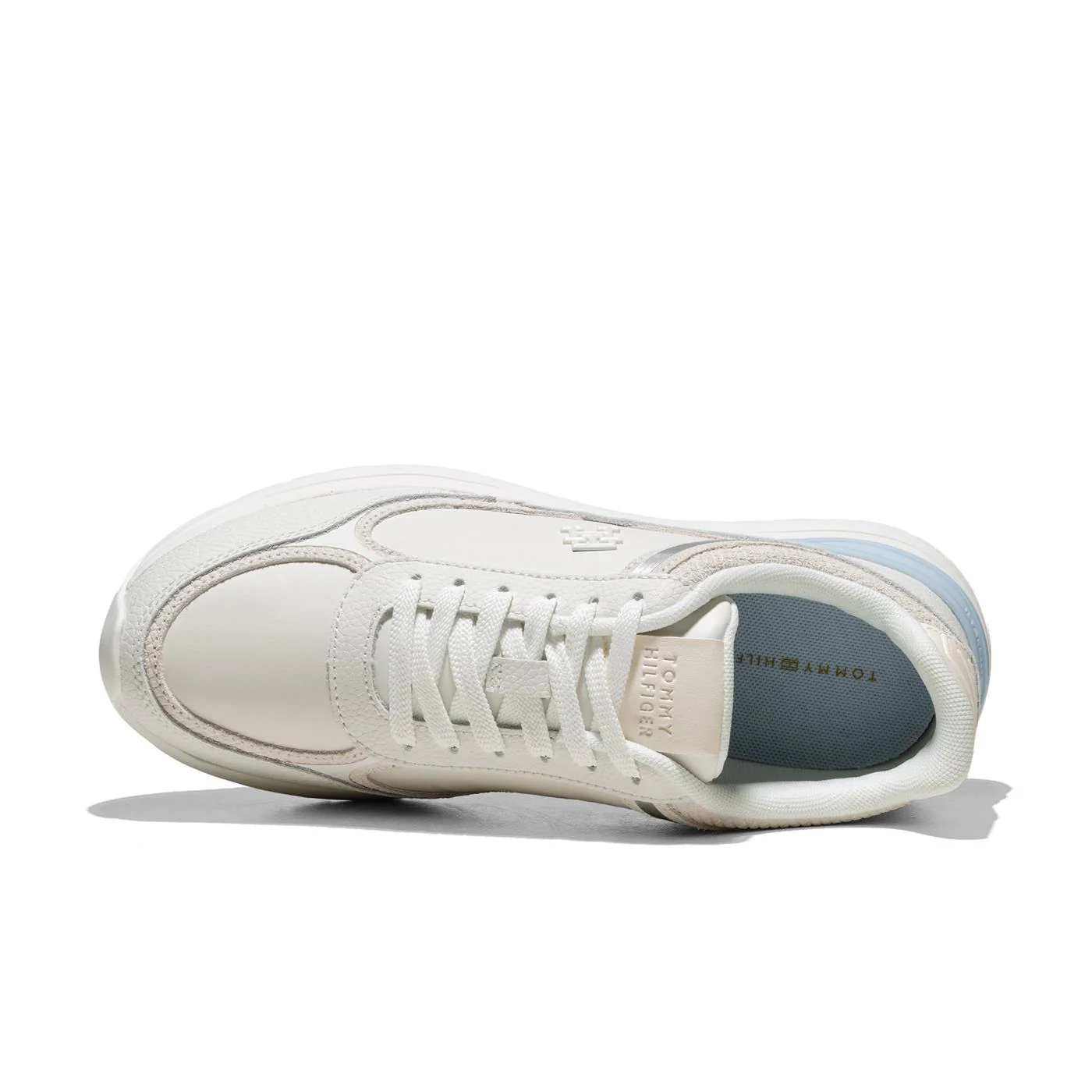 Tommy Hilfiger Casual Fashion Runner Ecru/Breezy Blue - Image 5
