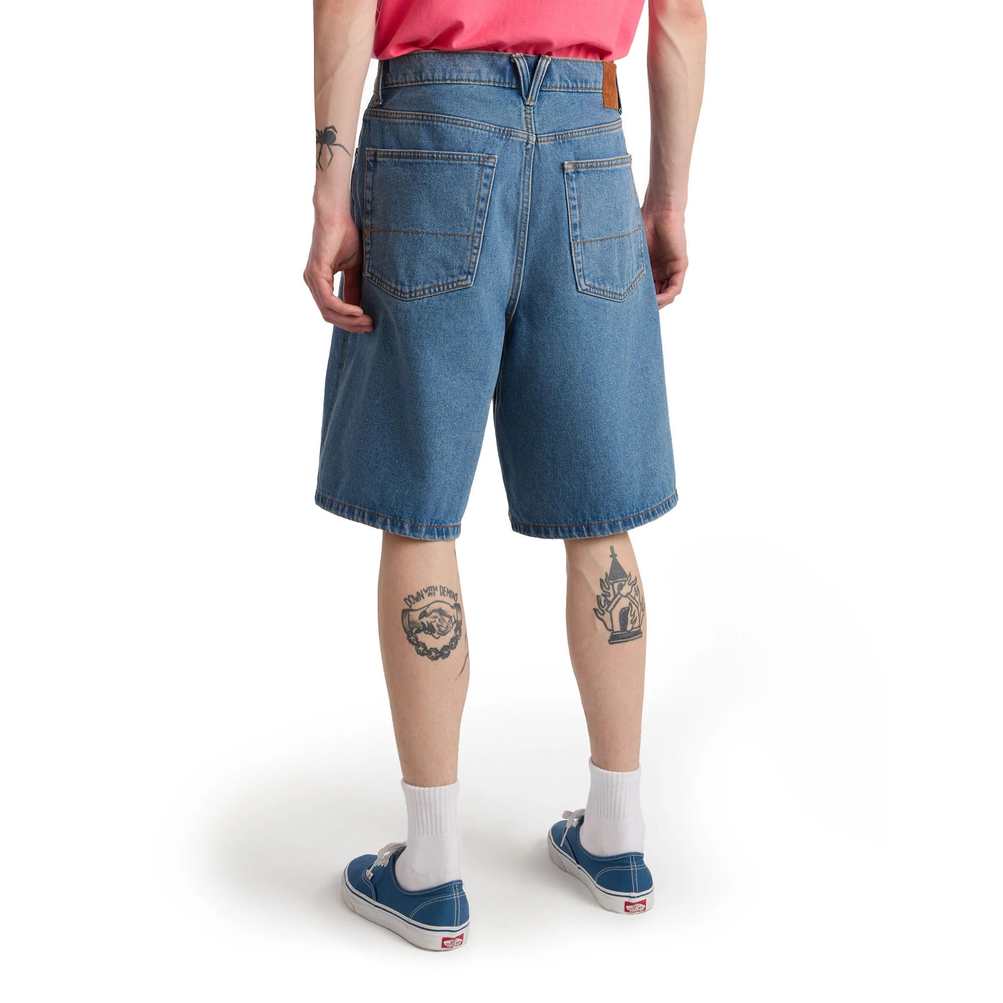 Vans Check-5 Baggy Denim Short Stonewash/Blue - Image 2
