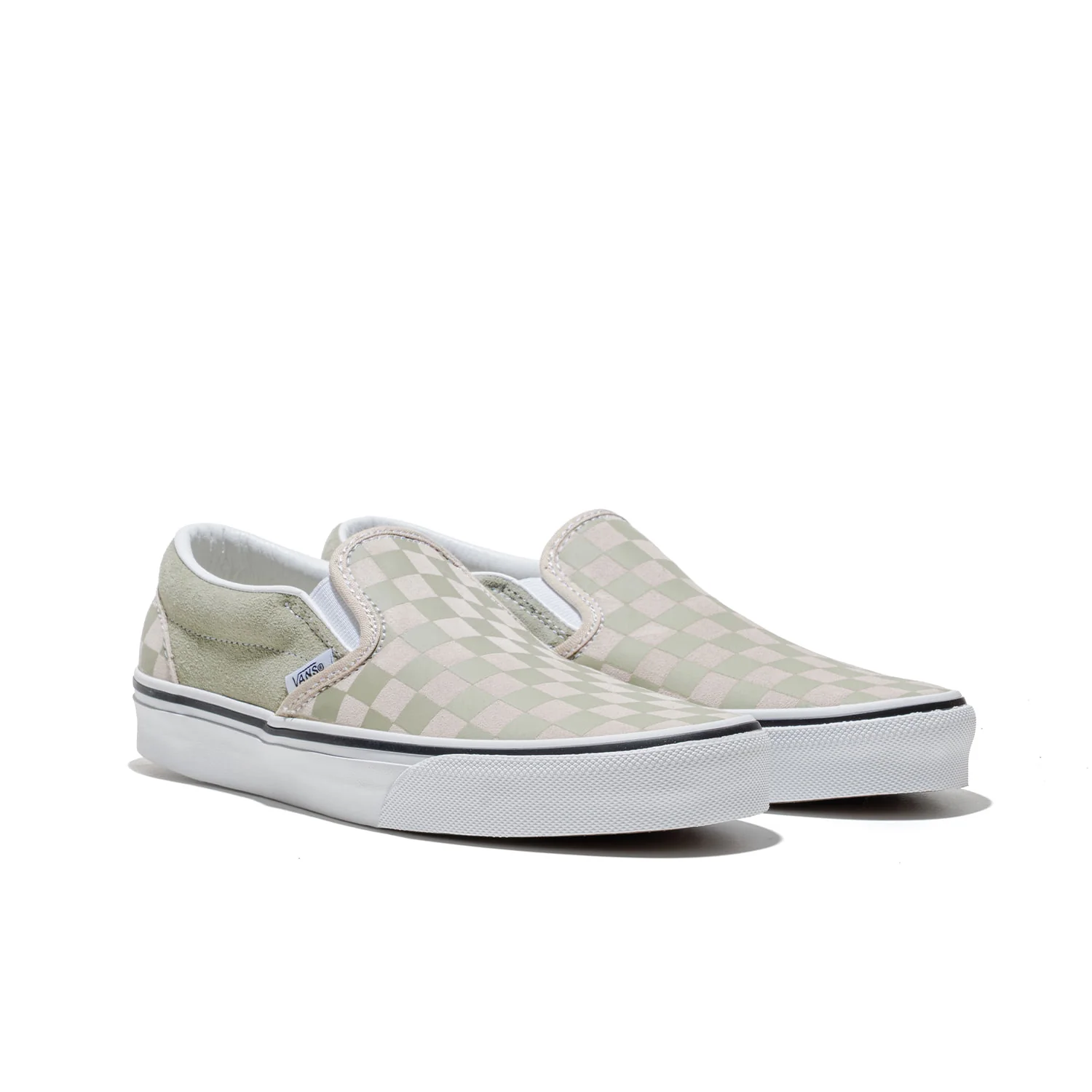 Vans Classic Slip-On Checkerboard Soft Sage - Image 3