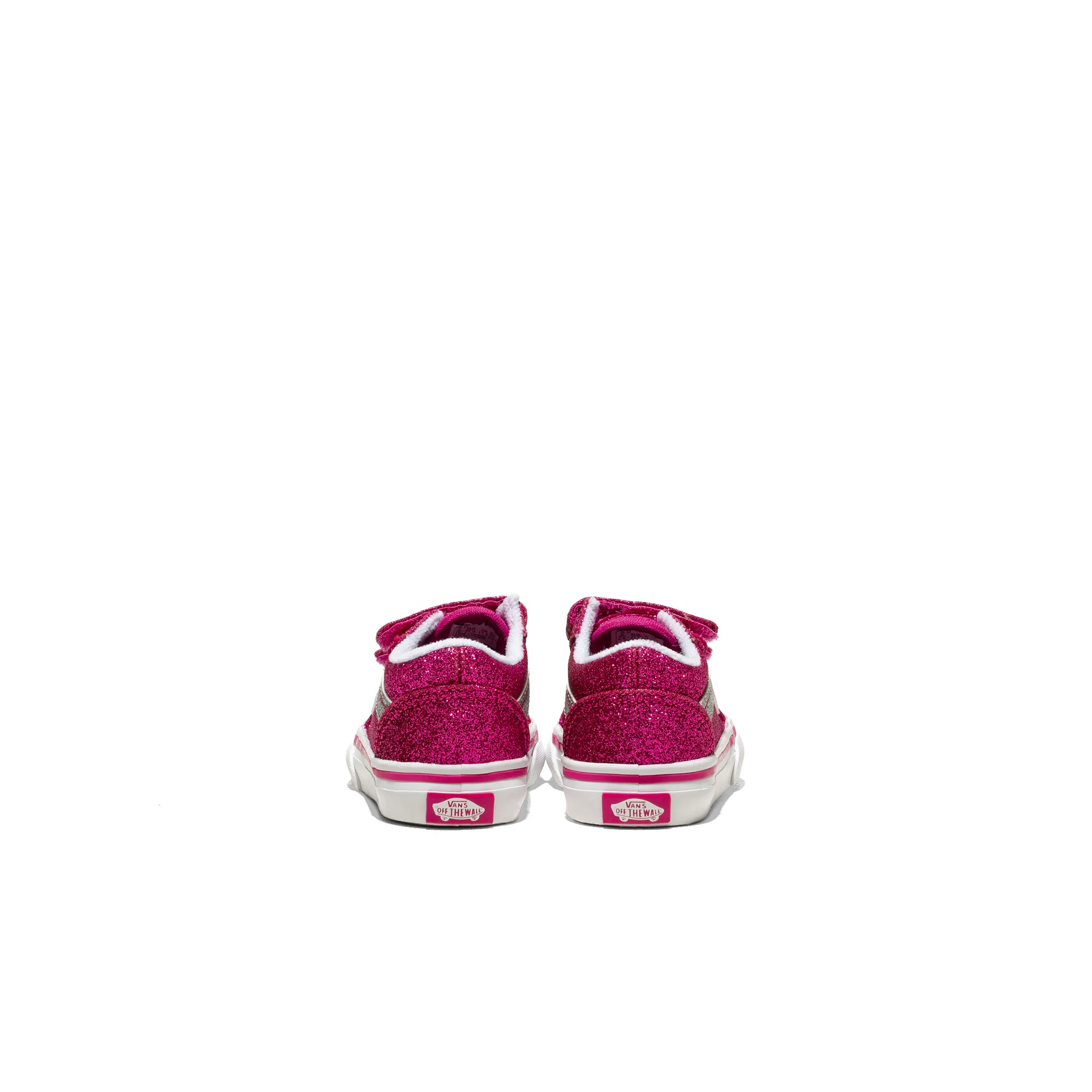 Vans Old Skool V Glitter Raspberry Rose - Image 4