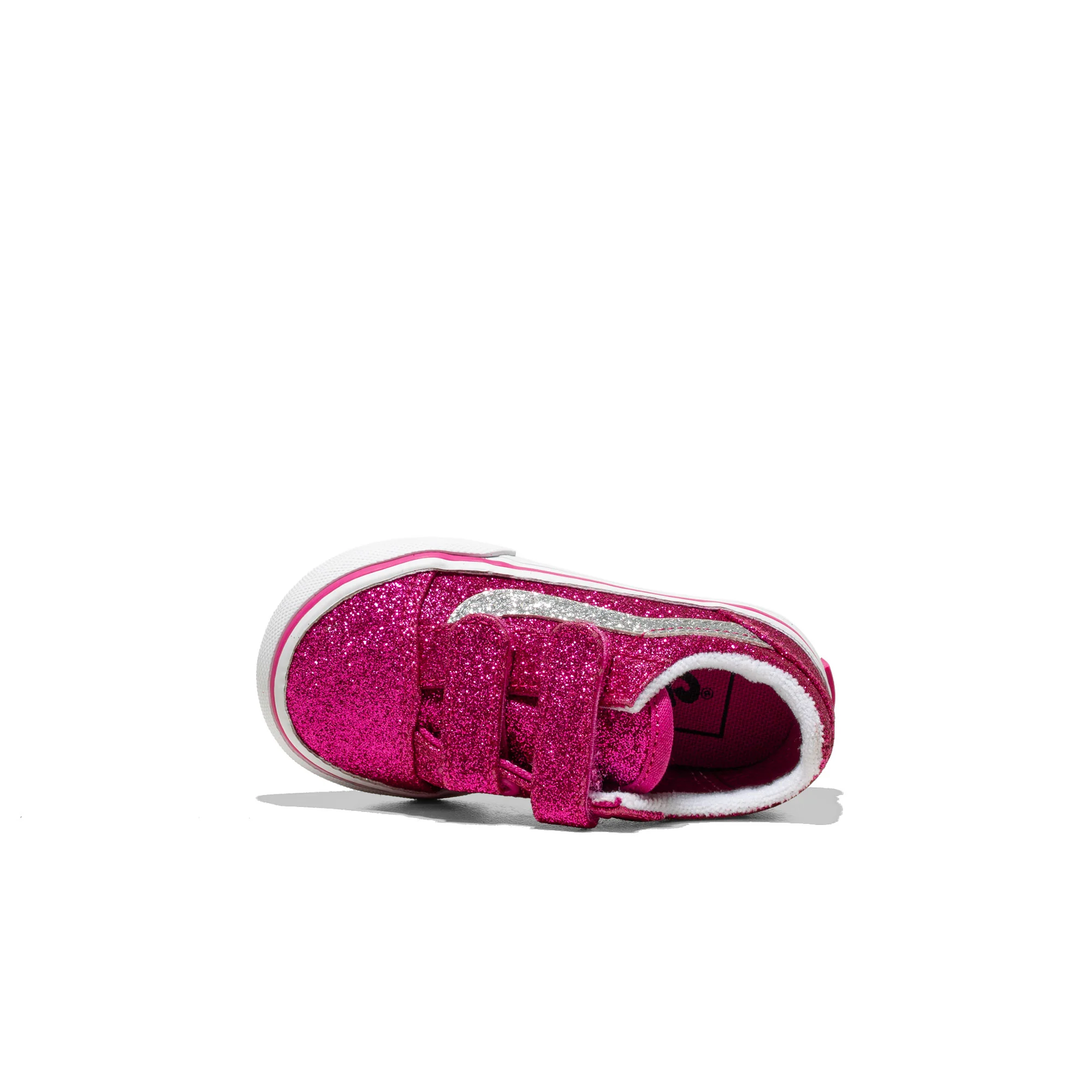 Vans Old Skool V Glitter Raspberry Rose - Image 5