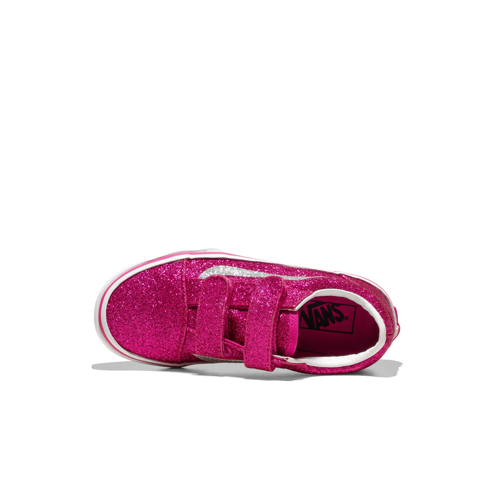 Vans Old Skool V Glitter Raspberry Rose - Image 5