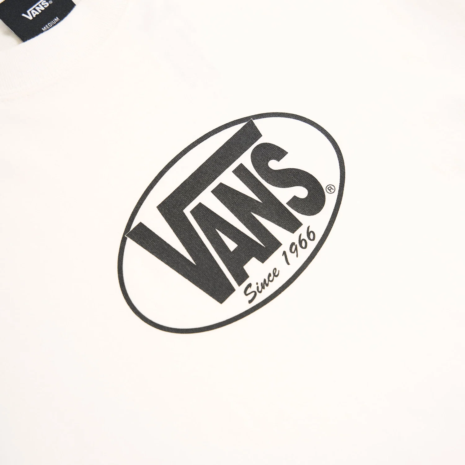 Vans Original Standards Oval Tee White/Black - Image 3