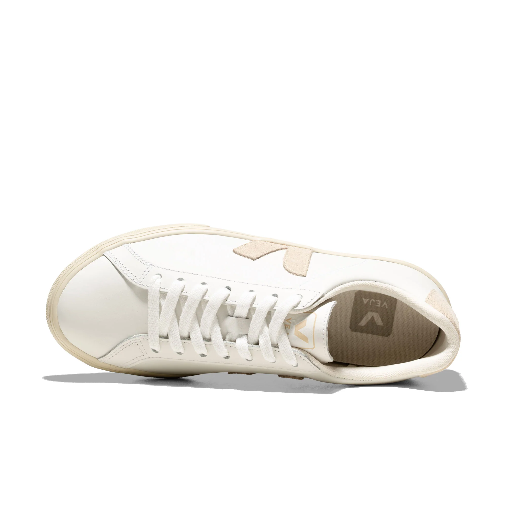Veja Esplar Logo Leather White/Sable - Image 5