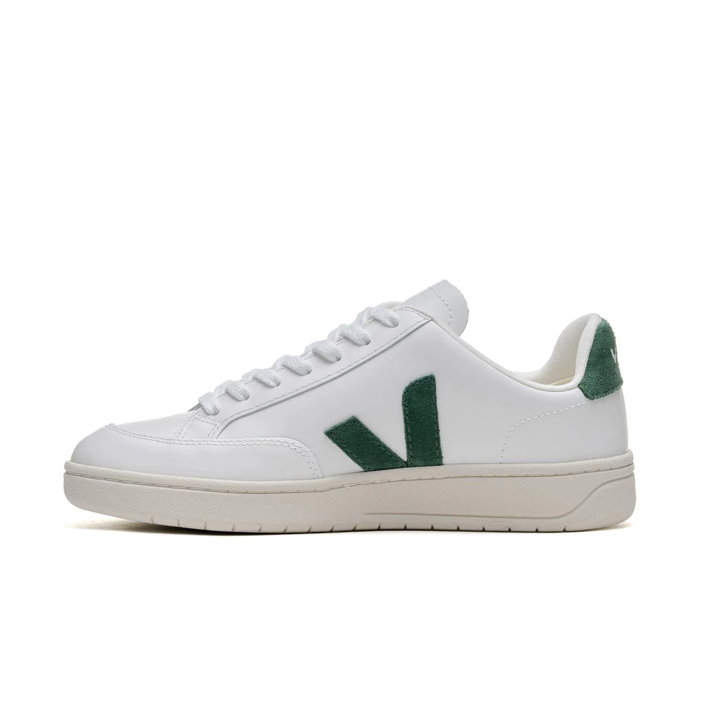Veja V-12 Leather Extra-White/Cyprus - Image 2