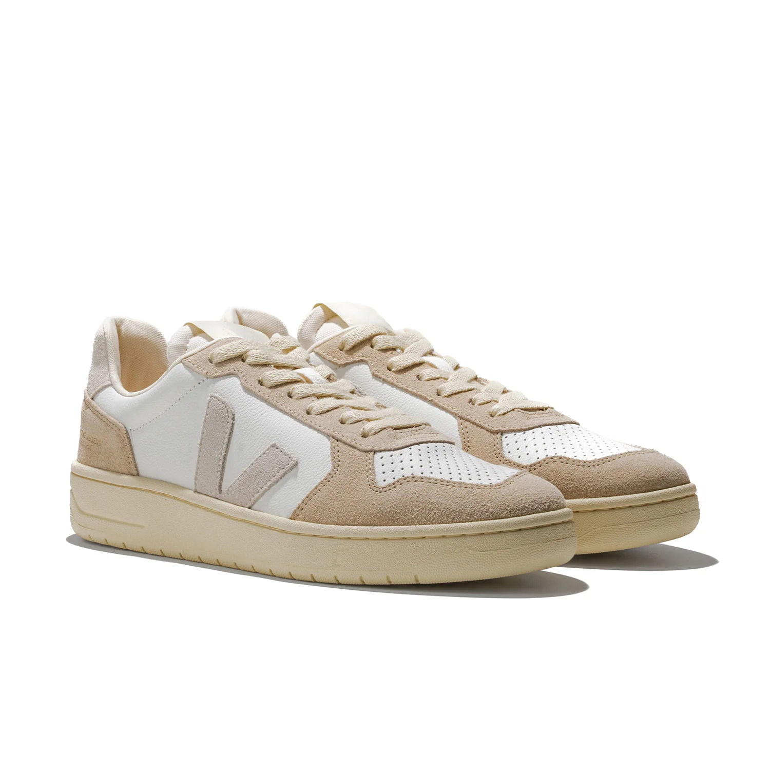 Veja V-82 Leather White/Natural/Almond - Image 3